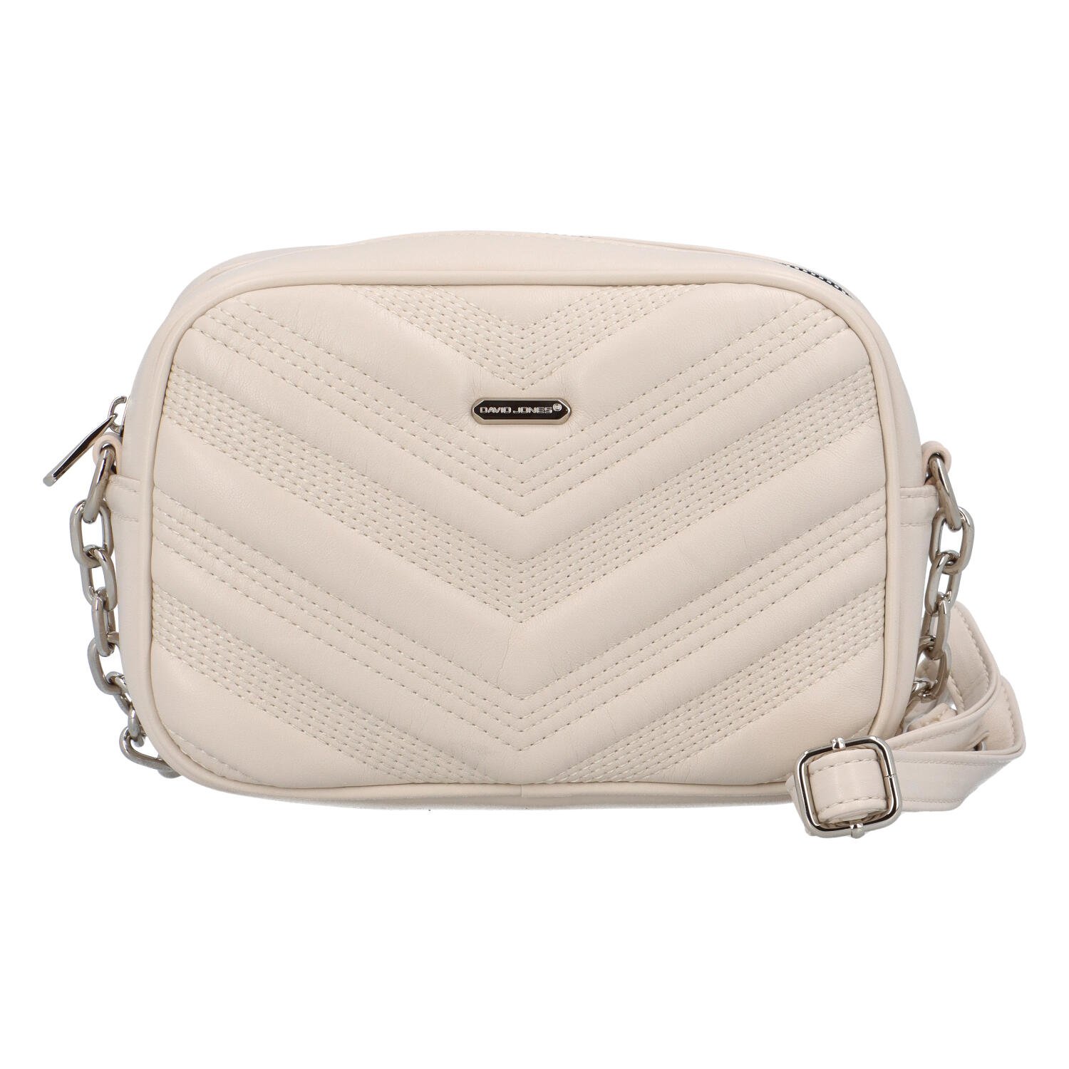 Dámská crossbody kabelka světle béžová - David Jones Diane