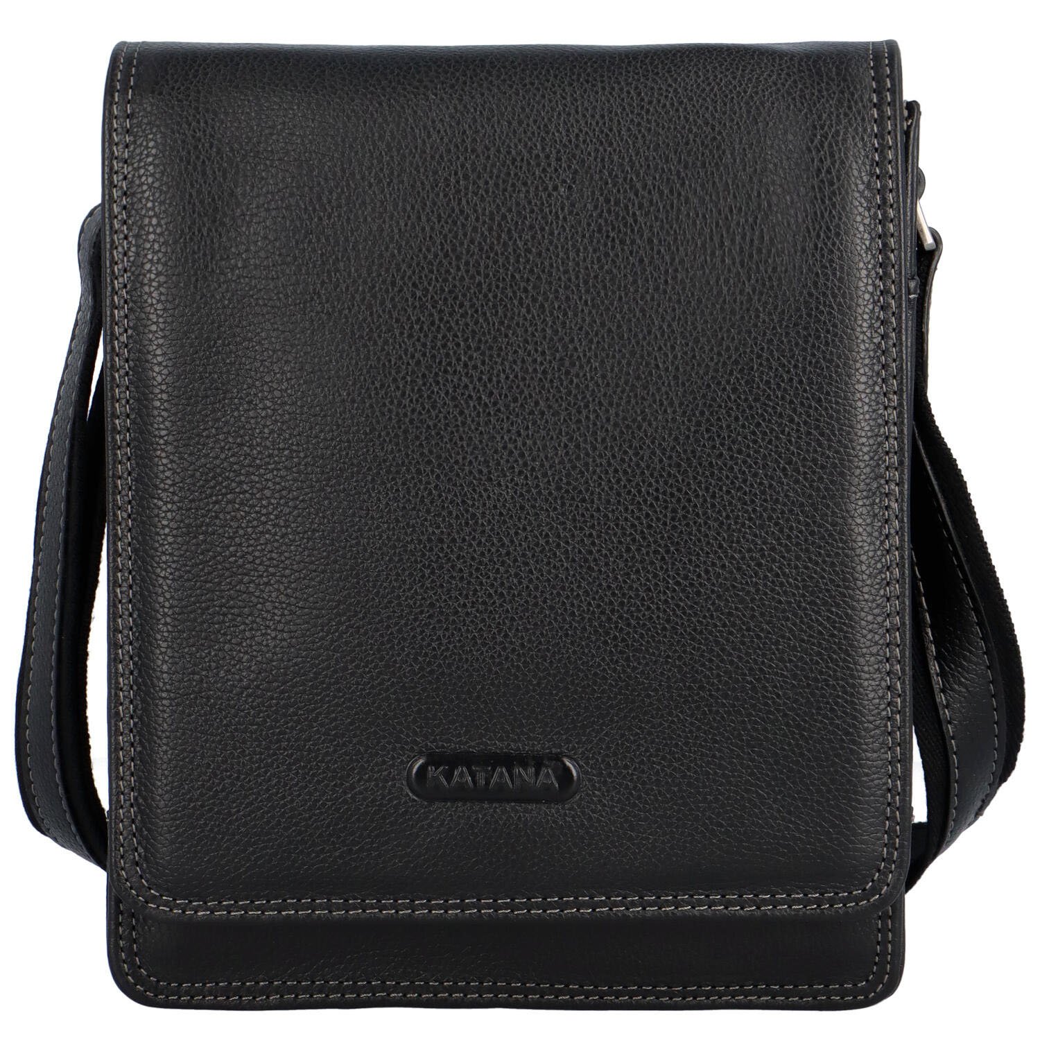 Pánska kožená crossbody taška černá - Katana Rorry