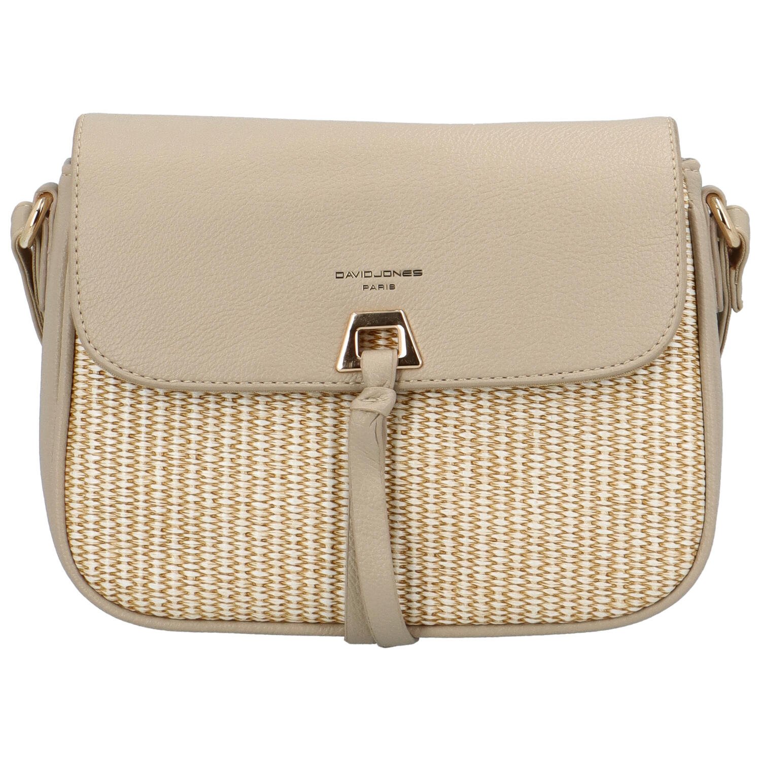 Dámská crossbody kabelka béžová - David Jones Flou