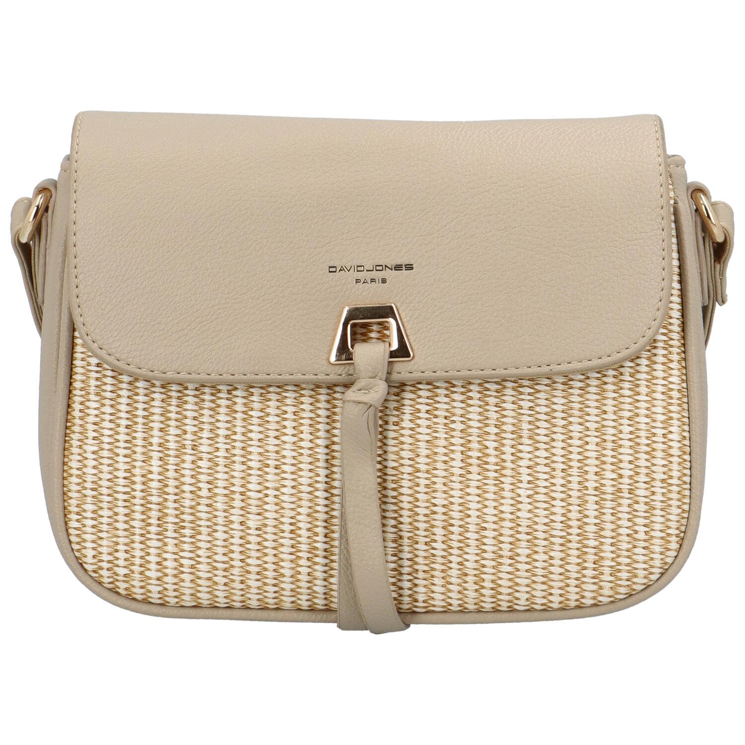 Dámská crossbody kabelka béžová - David Jones Flou