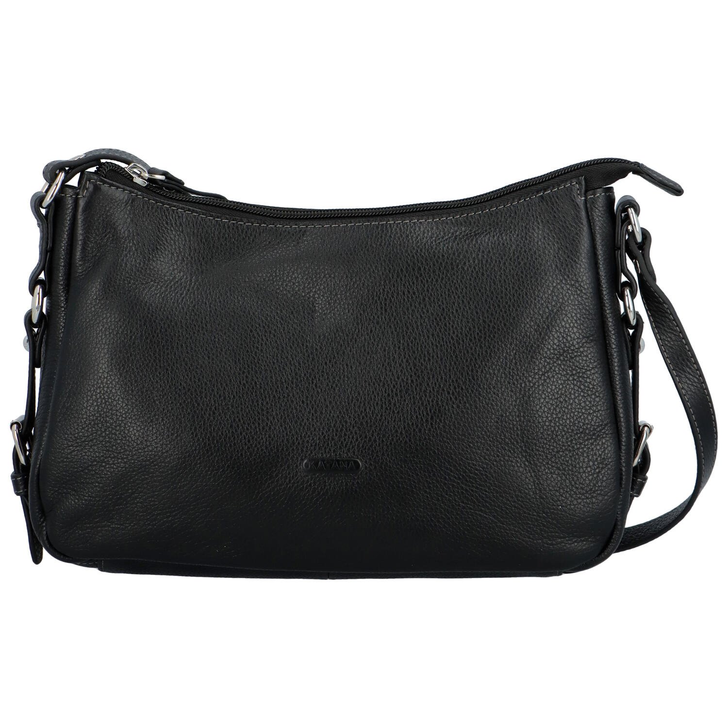 Dámská kožená crossbody černá - Katana Helinna