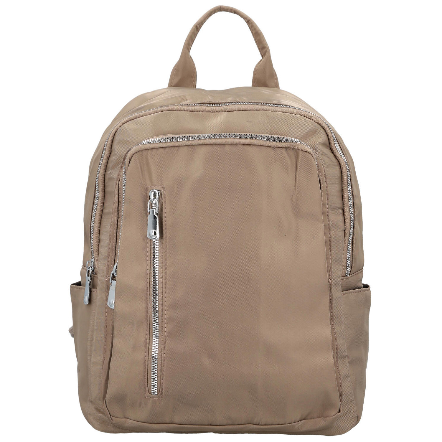 Dámský batoh tmavě béžový - Firenze Lusso