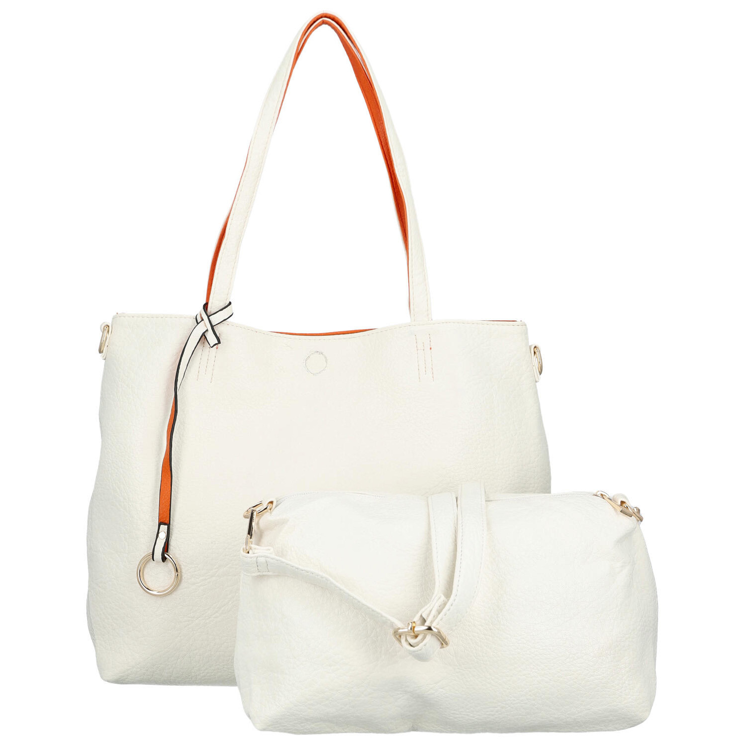 Dámská moderní kabelka přes rameno bílá - Firenze Prestige 2v1