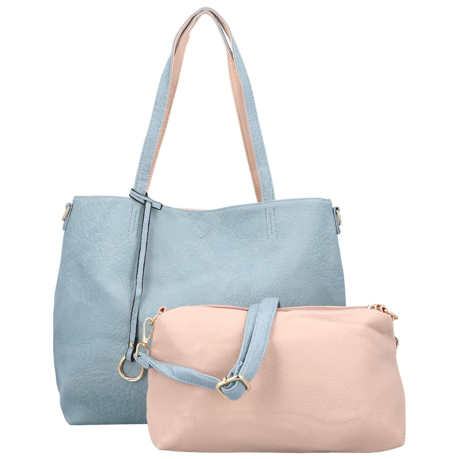 Dámská moderní kabelka přes rameno džínově modrá - Firenze Prestige 2v1