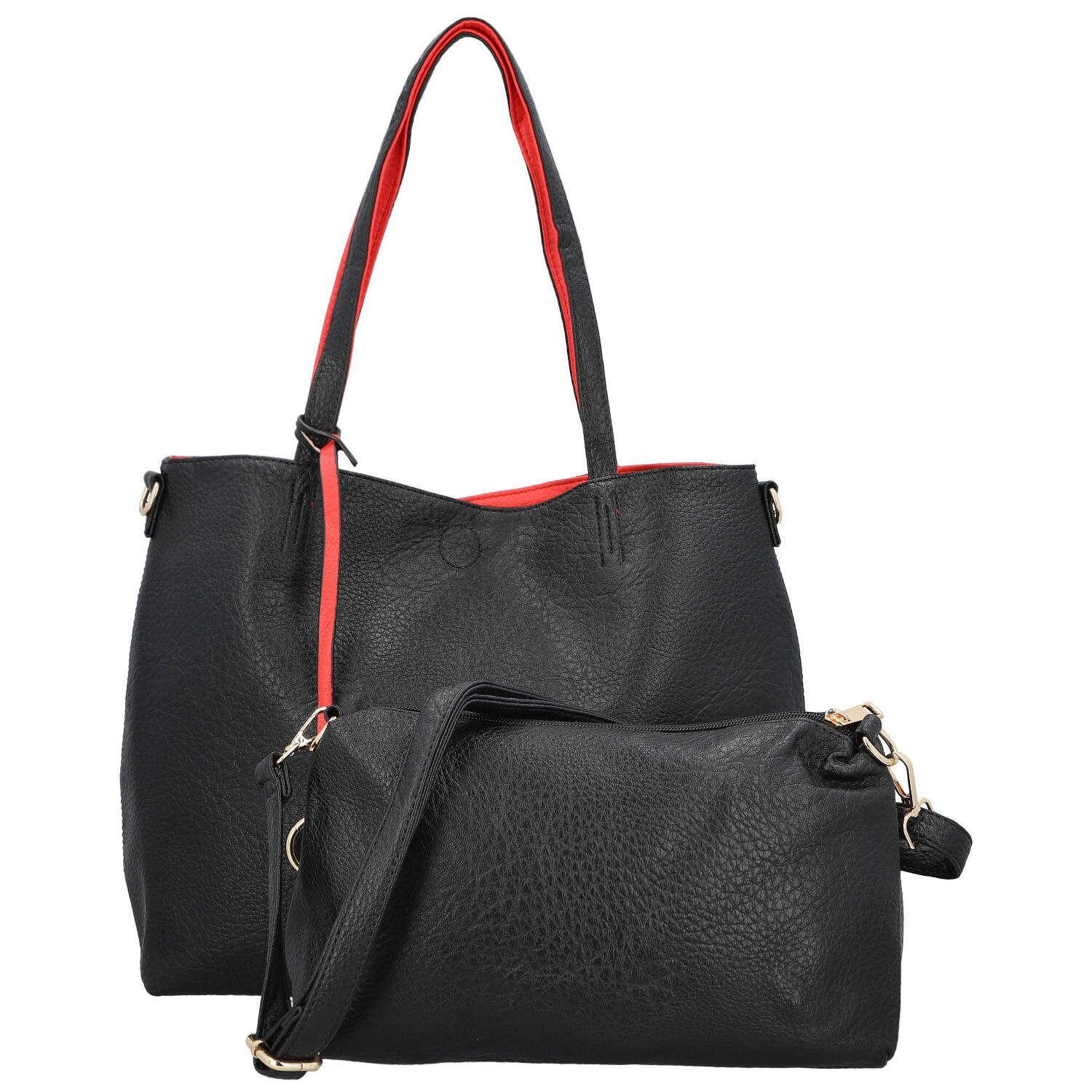 Dámská moderní kabelka přes rameno černá - Firenze Prestige 2v1