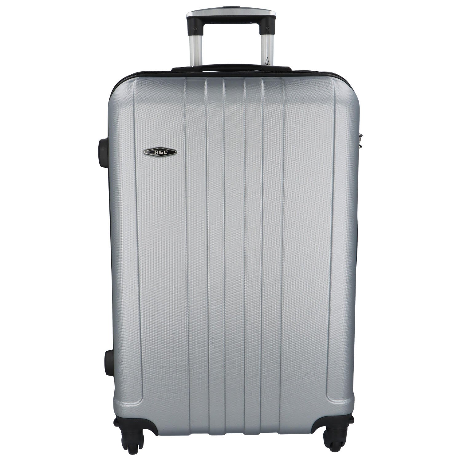 Skořepinový cestovní kufr stříbrný - RGL Blant M