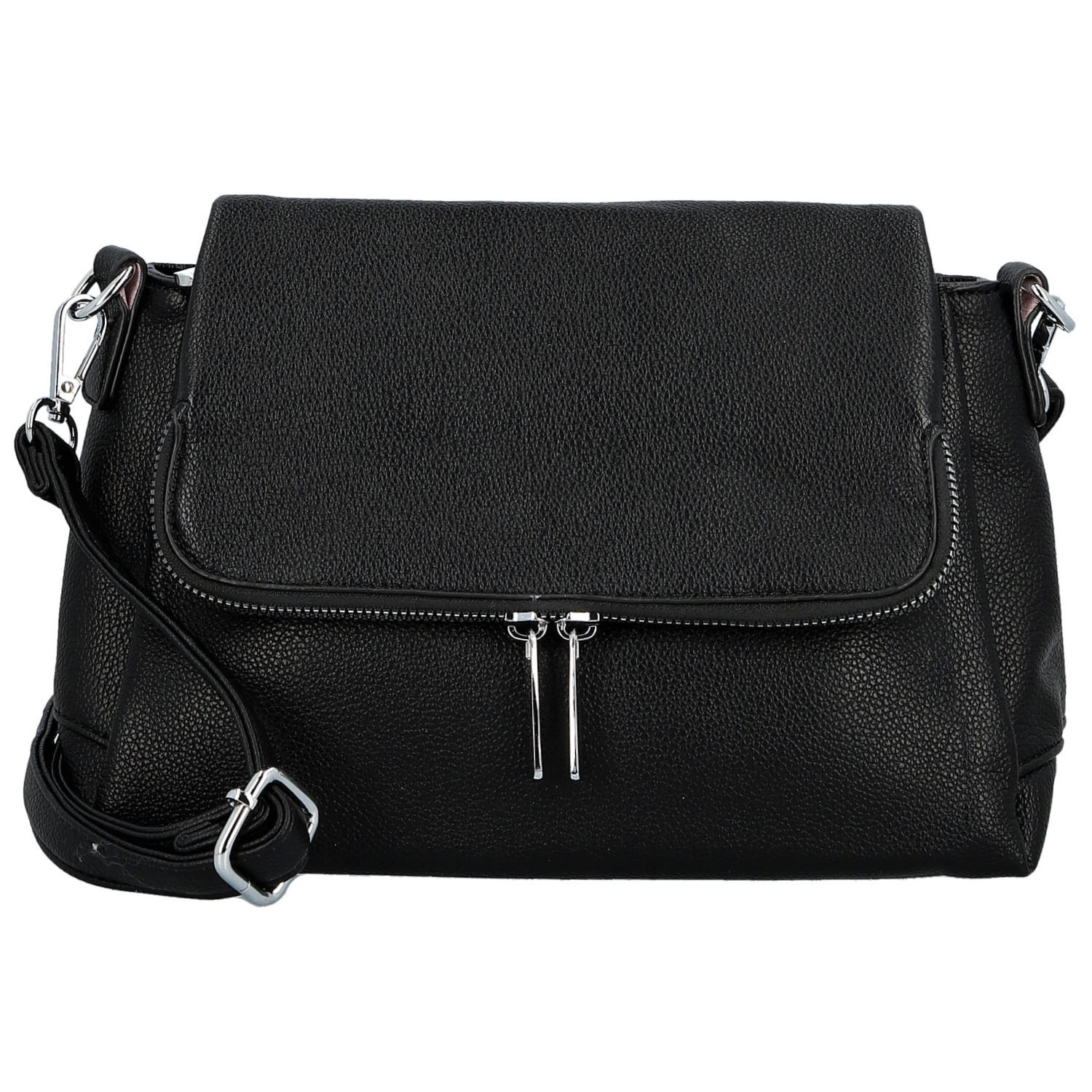 Dámská crossbody kabelka černá - Firenze Naima