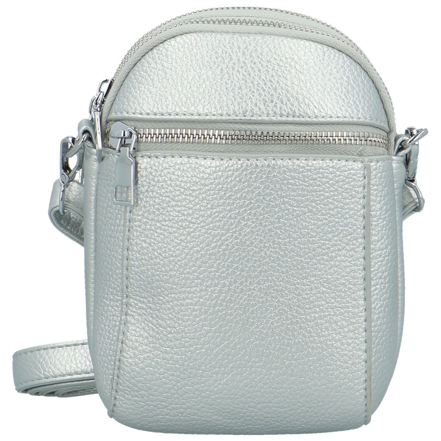 Dámská crossbody kabelka stříbrná - MaxFly Megaira