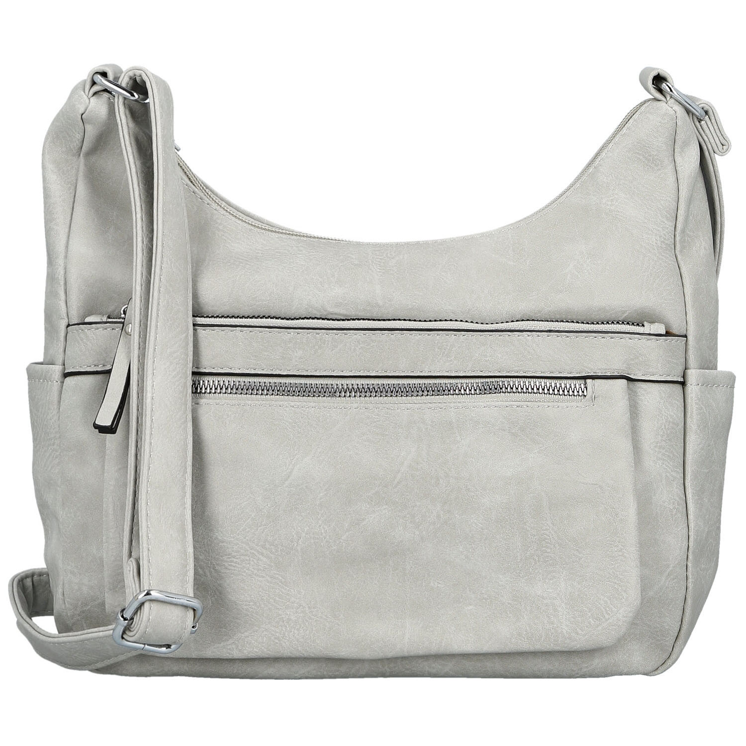 Dámská crossbody kabelka světle šedá - Firenze Olefis