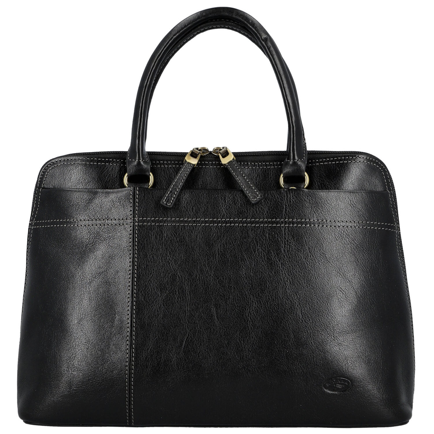 Dámská kožená kabelka do ruky černá - Katana Arifa