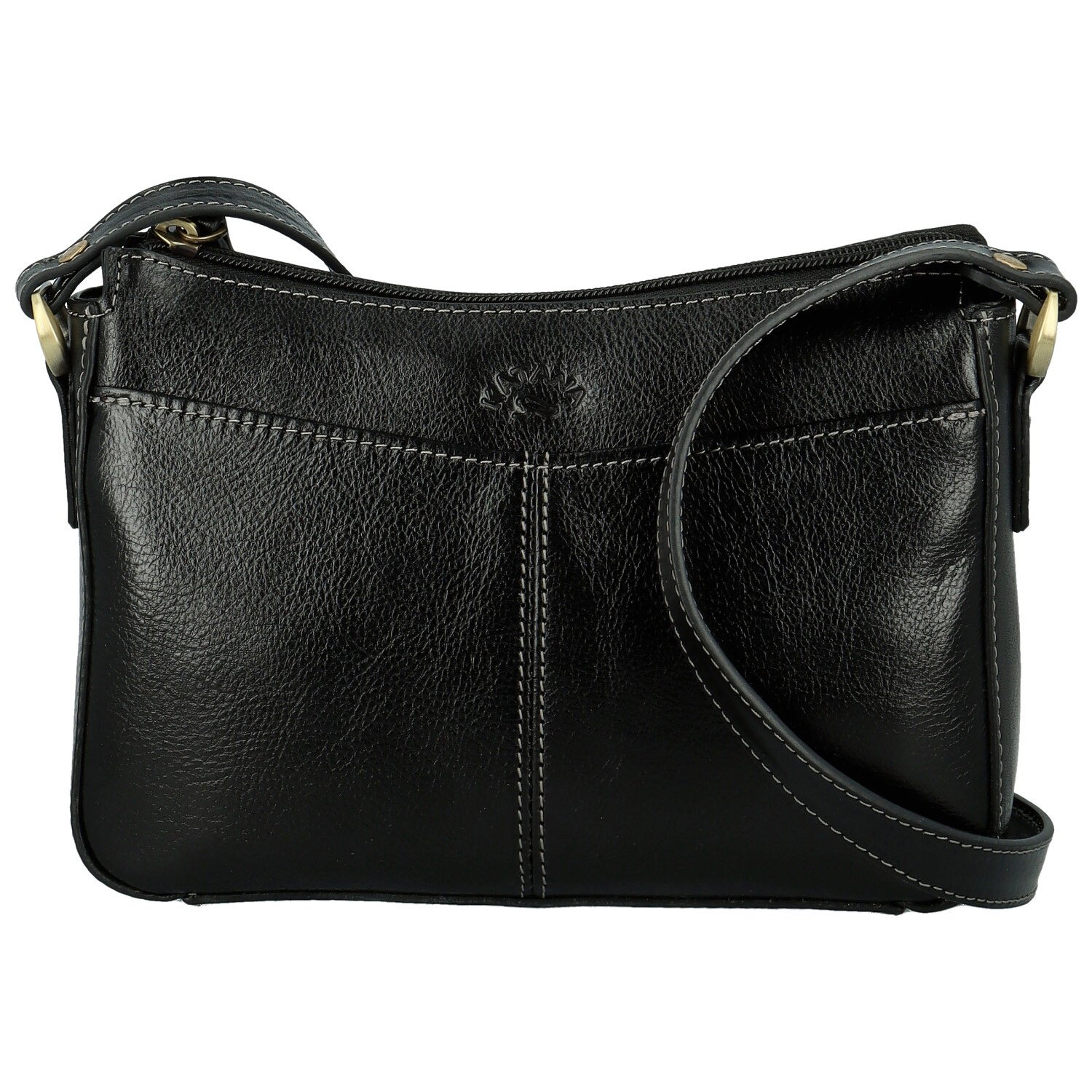 Dámská kožená crossbody kabelka černá - Katana Denali