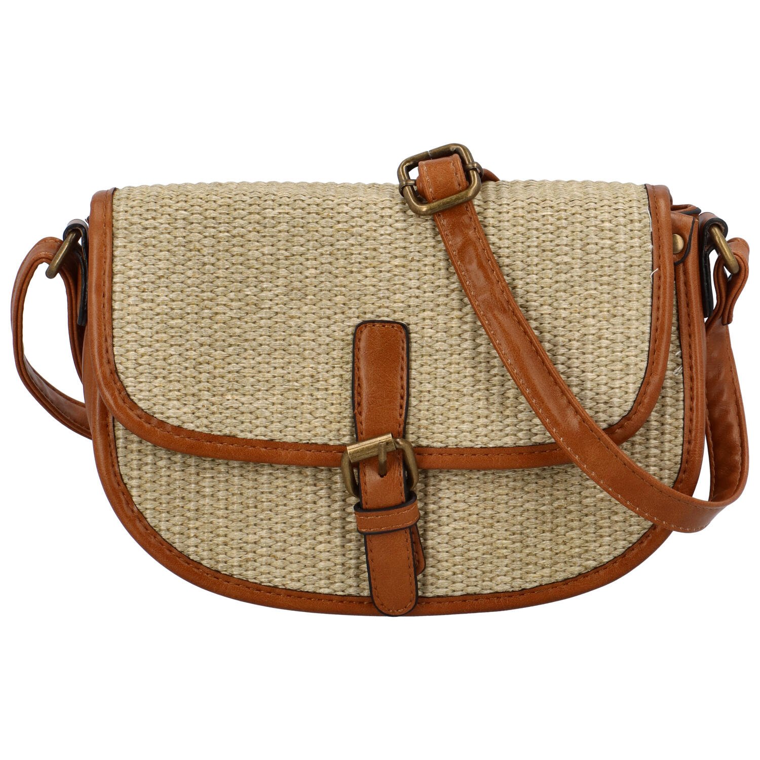 Dámska crossbody kabelka světlá taupe - Firenze Drumy