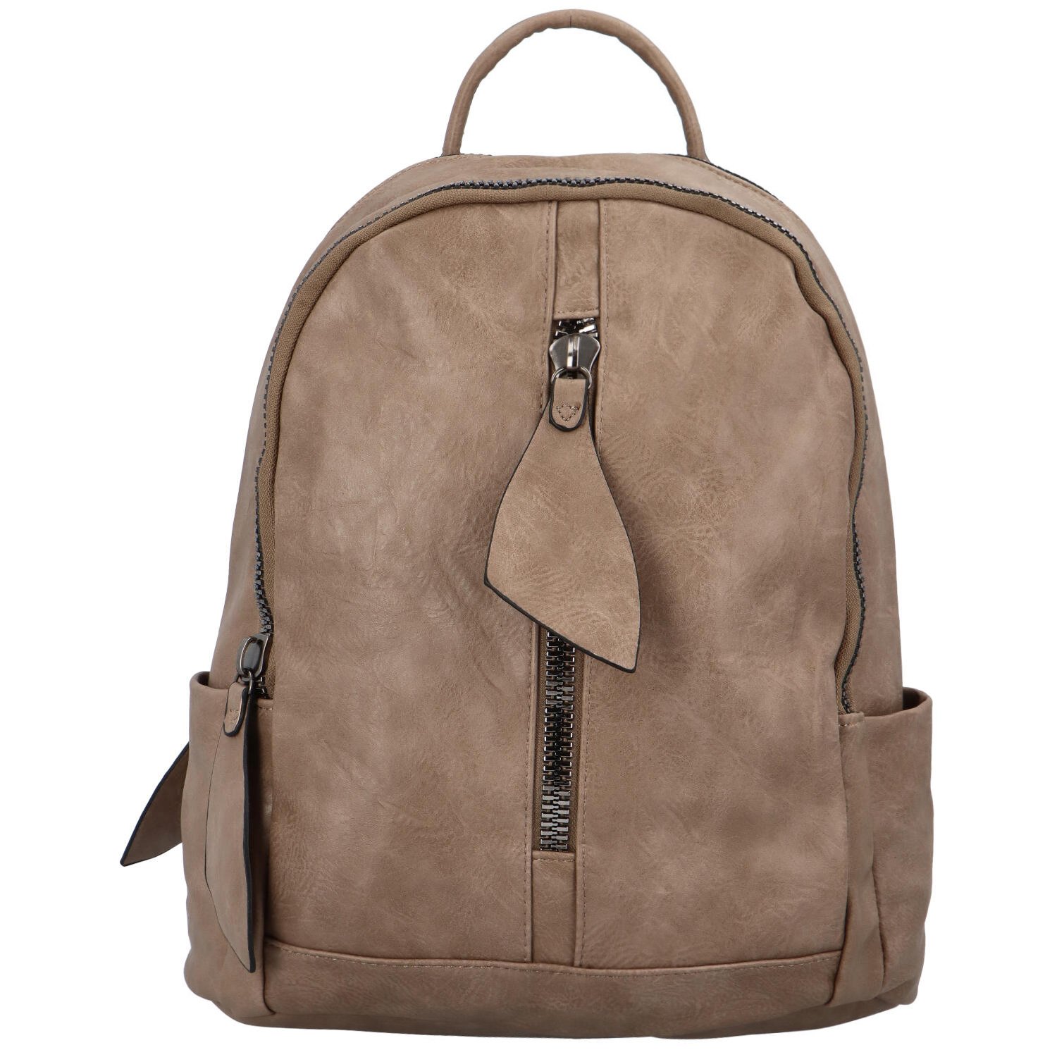 Dámský batůžek světle hnědý - Paolo Bags Desta