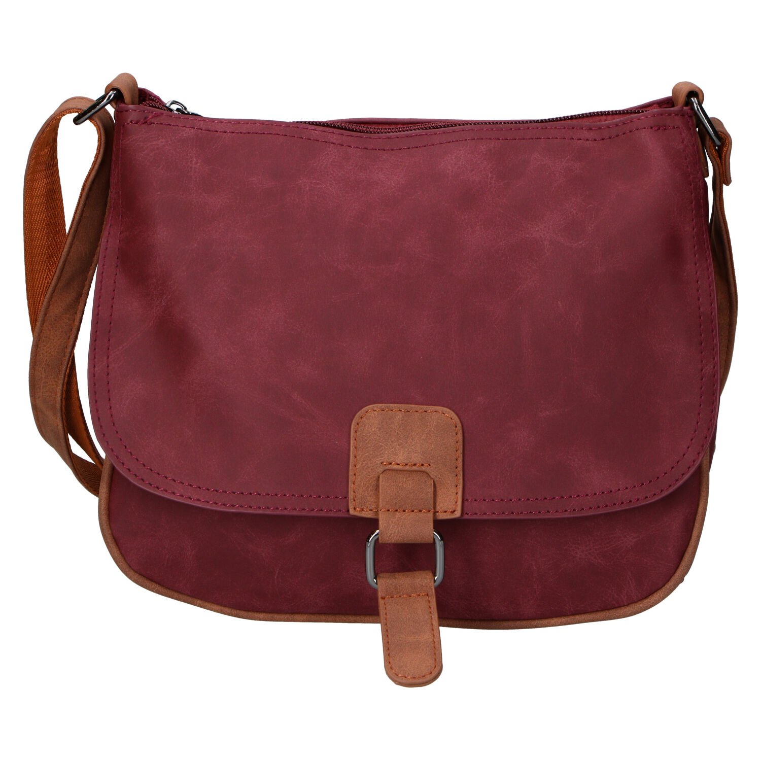Dámská crossbody kabelka vínová - Firenze Marisa