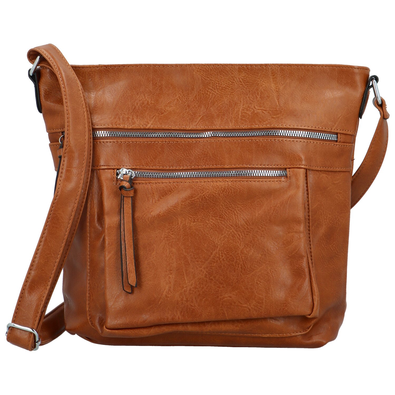Dámská crossbody kabelka hnědá - Firenze Julietta