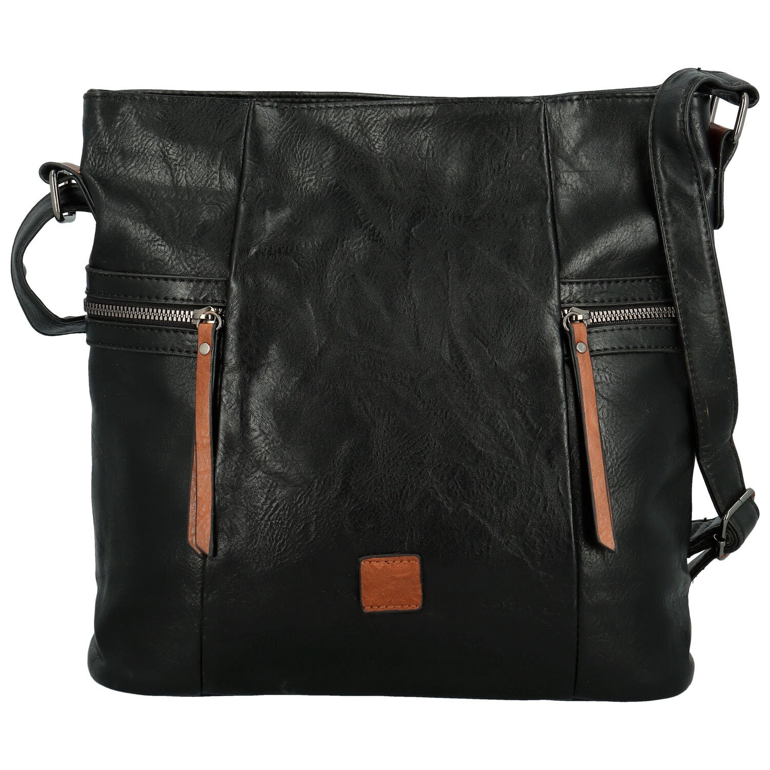 Dámská crossbody kabelka hnědá/černá - Firenze Jamia