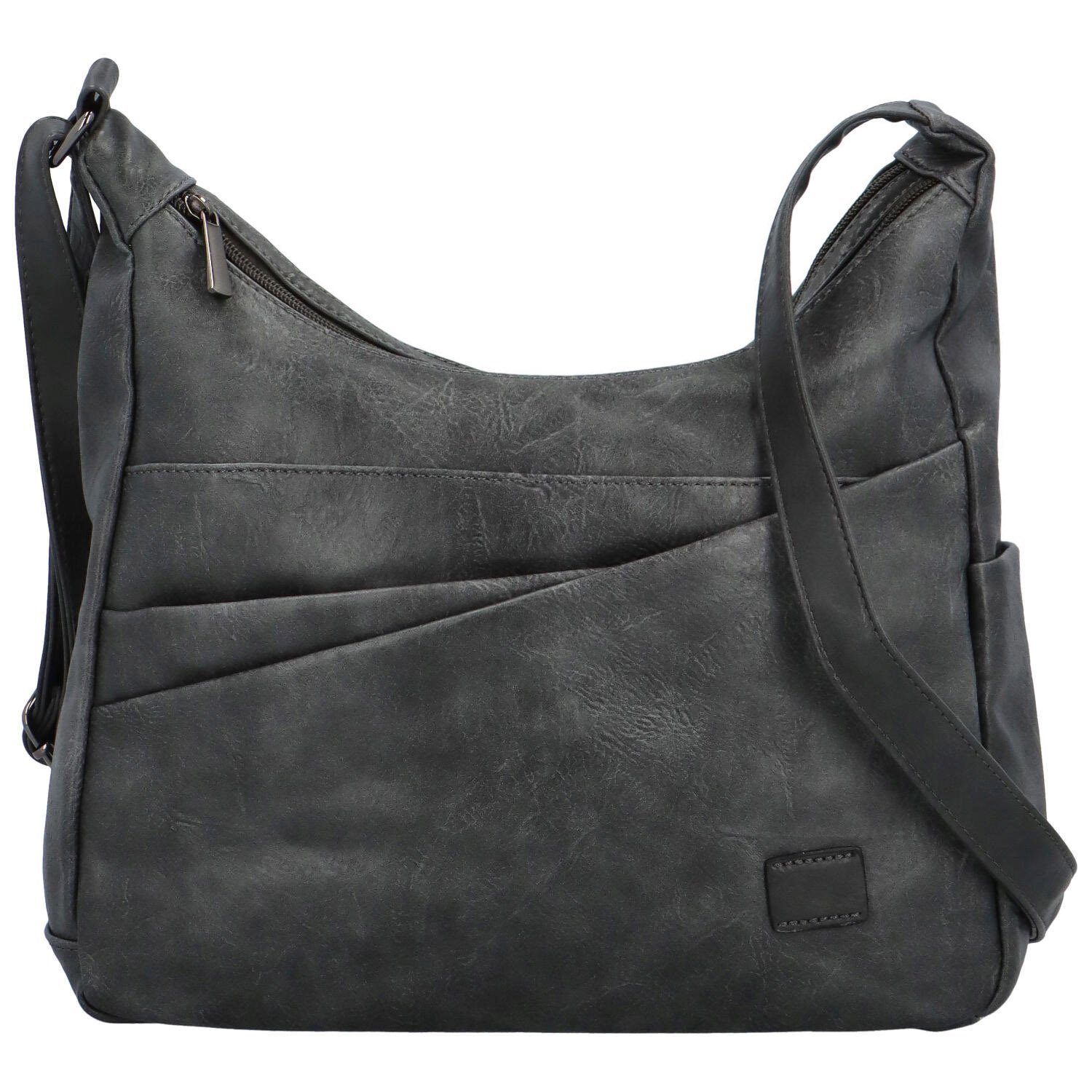Dámská crossbody kabelka tmavě šedá - Firenze Ricco