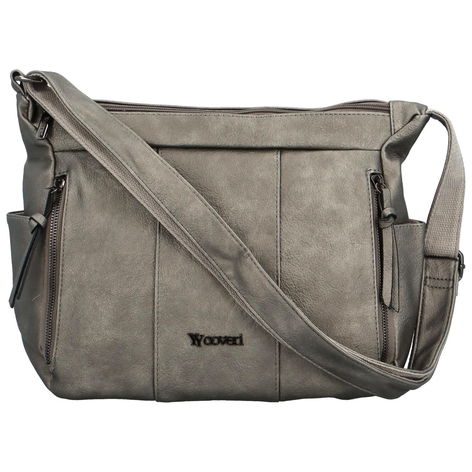 Dámská crossbody kabelka stříbrná - Coveri Rajsa