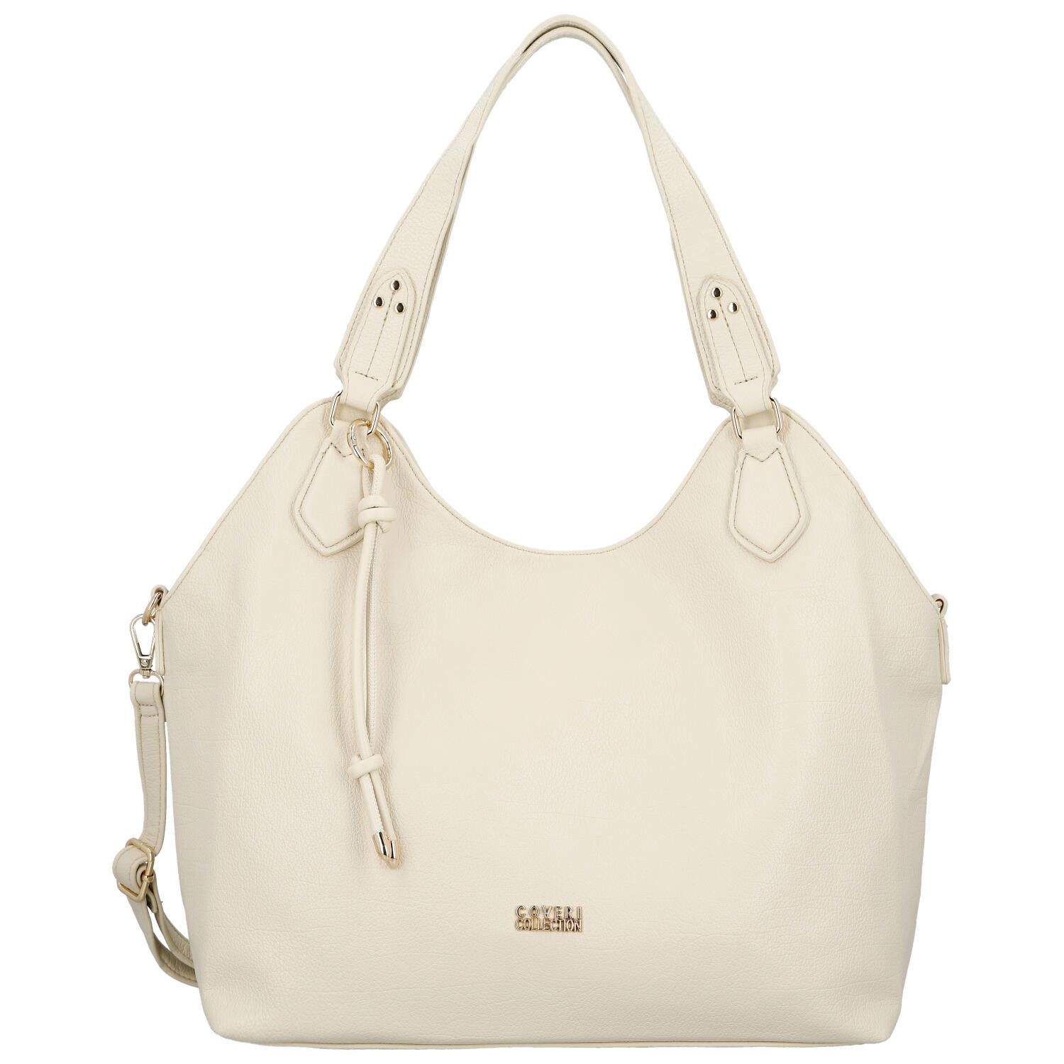Dámská kabelka na rameno krémová - Coveri Kaela