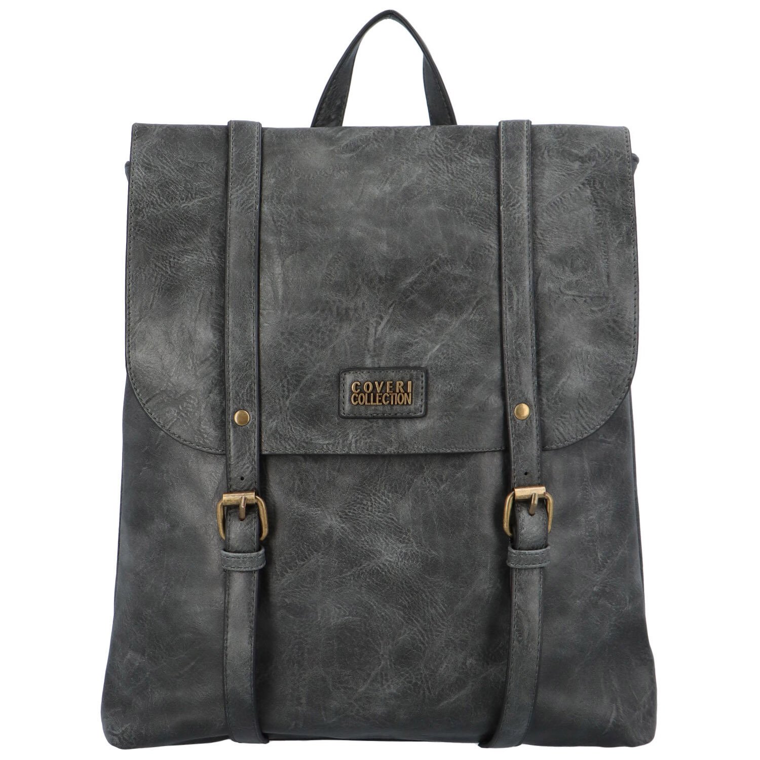 Moderní batoh kabelka tmavě šedý - Coveri Luis