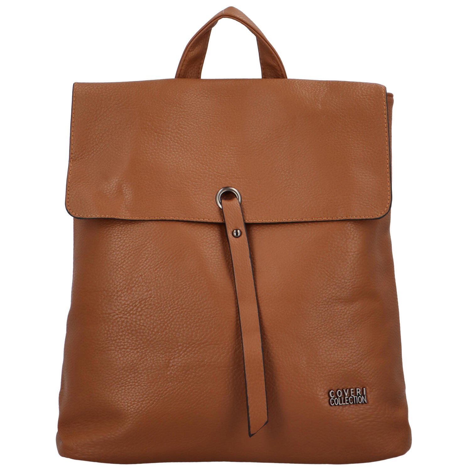 Dámský kabelko batoh hnědý - Coveri Vernisia