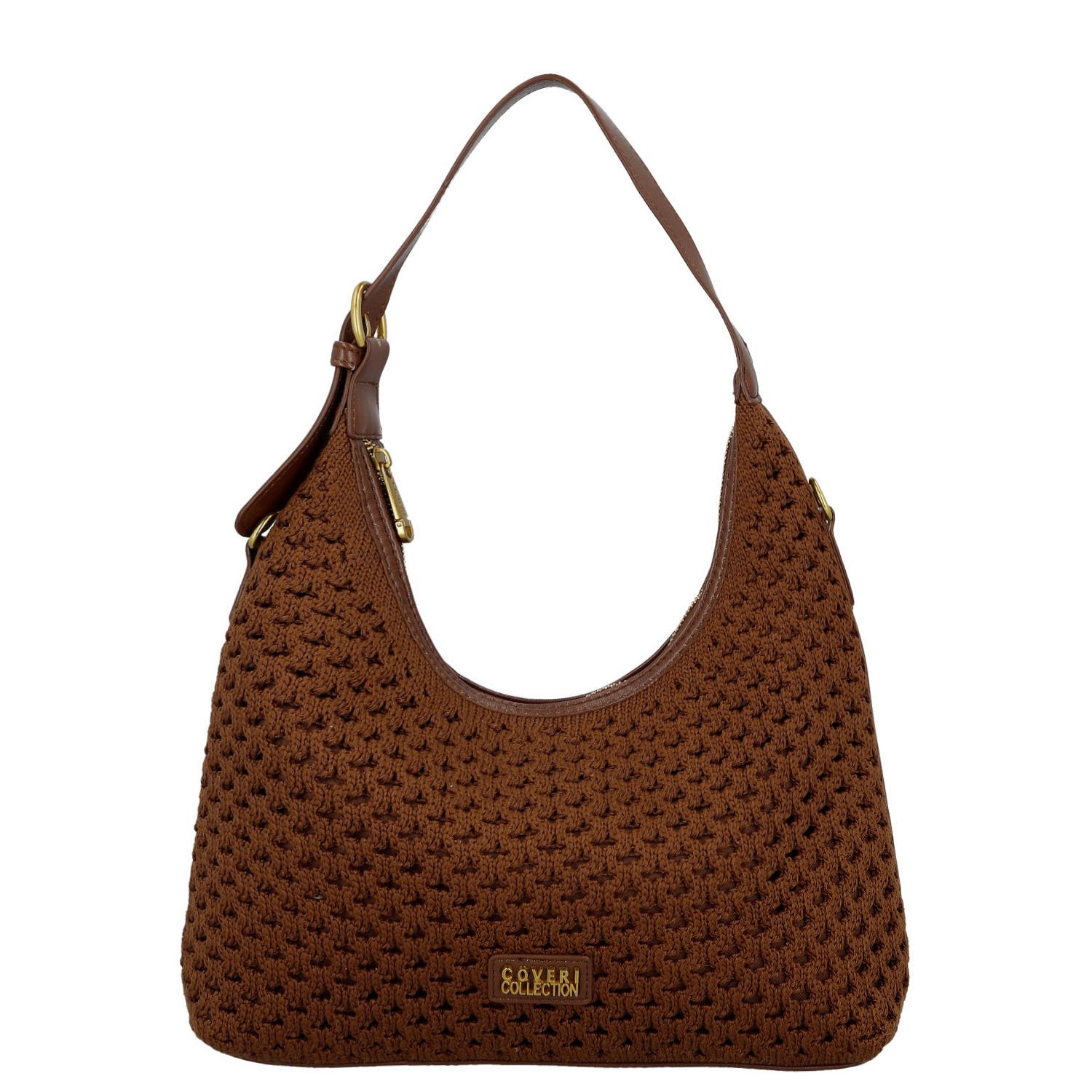 Dámská kabelka na rameno tmavě hnědá - Coveri Renagi