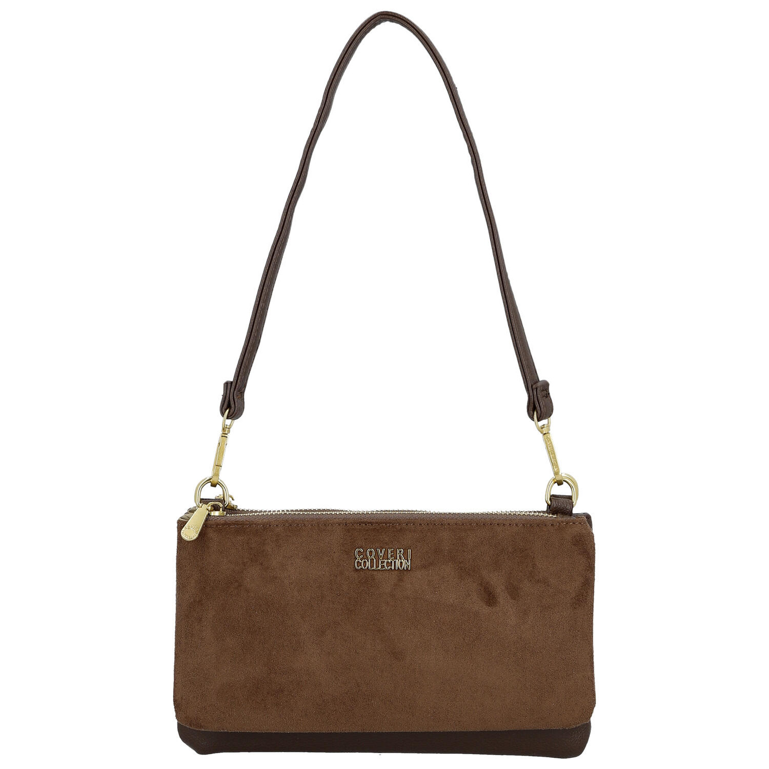 Dámská crossbody kabelka tmavě hnědá - Coveri Alesia