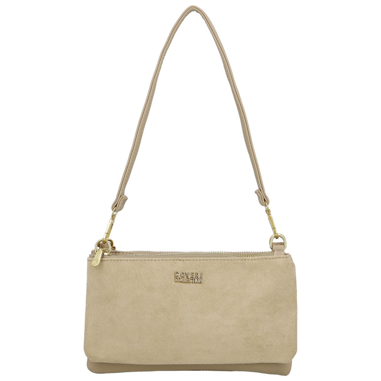 Dámská crossbody kabelka béžová - Coveri Alesia