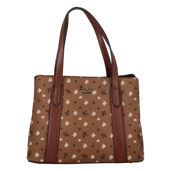 Dámská kabelka přes rameno hnědá - David Jones Maggie