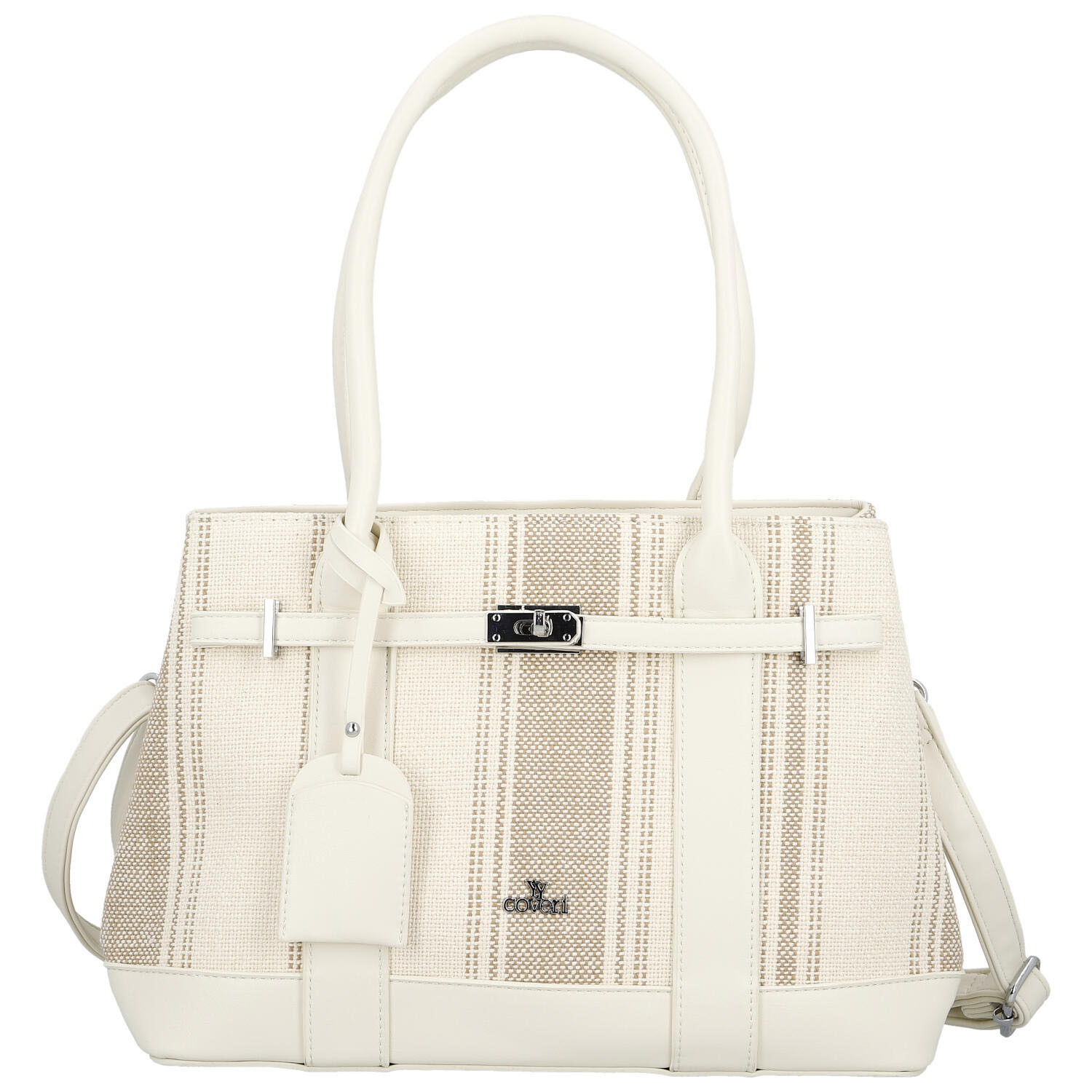 Dámská kabelka přes rameno světle béžová - Coveri Plasia