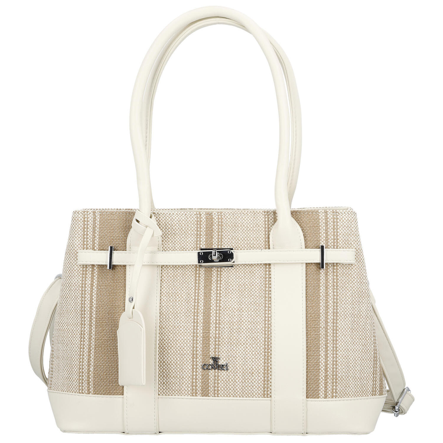 Dámská kabelka přes rameno tmavě béžová - Coveri Plasia