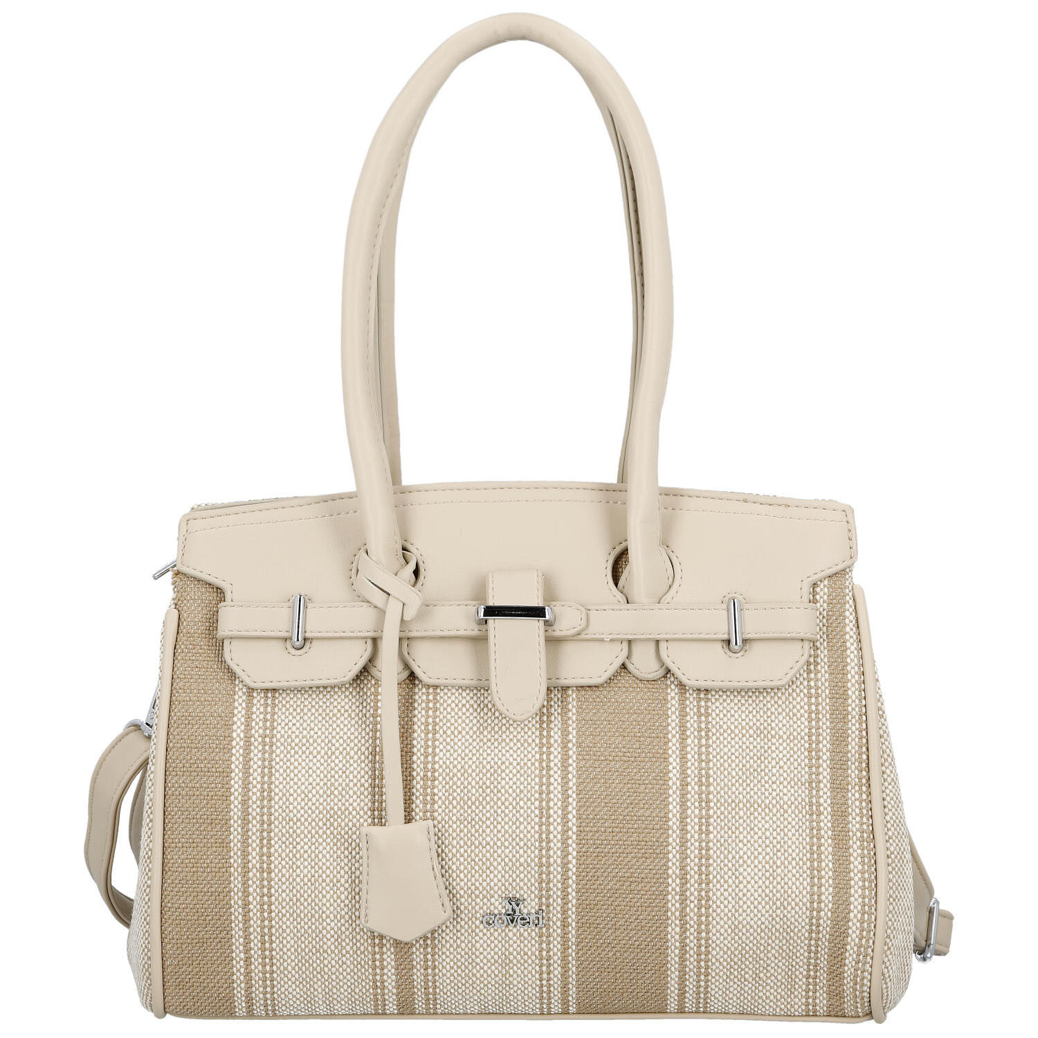 Dámská kabelka přes rameno světlá taupe - Coveri Plasa