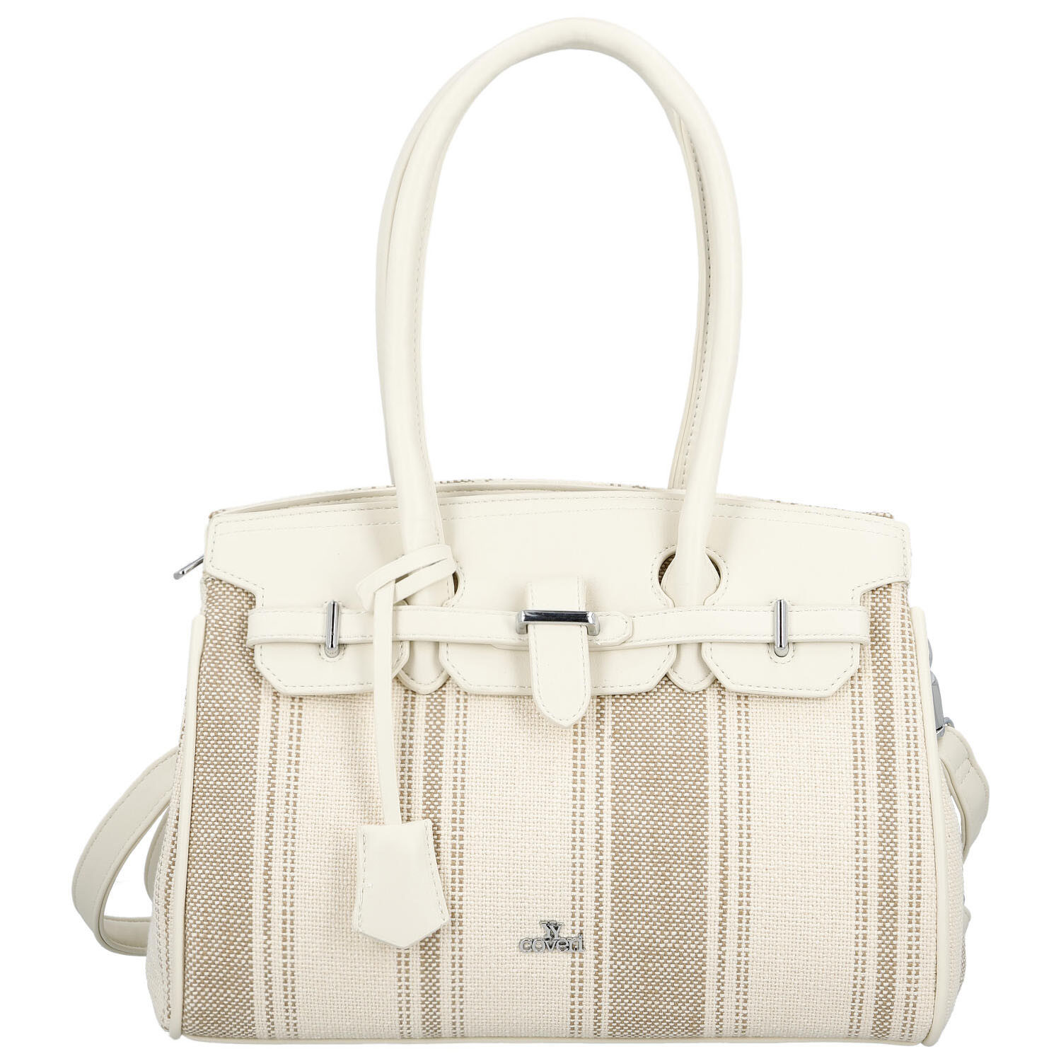 Dámská kabelka přes rameno světle béžová - Coveri Plasa