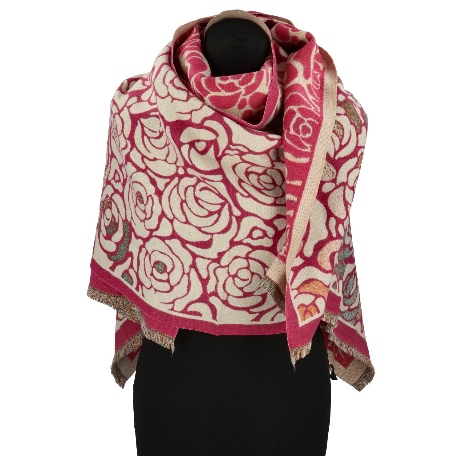 Dámská šála fuchsiová - Firenze Teresa