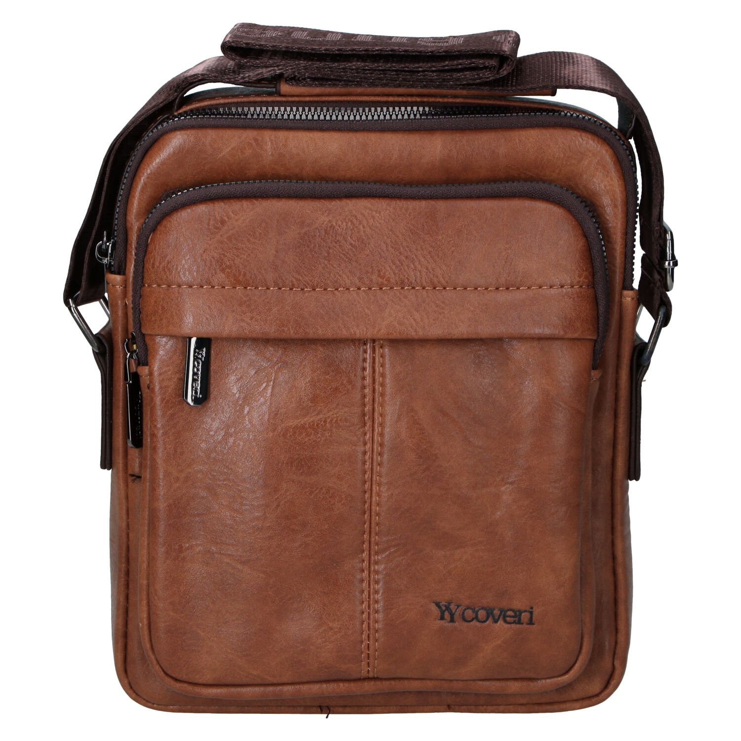 Pánská crossbody taška hnědá - Coveri Kyril