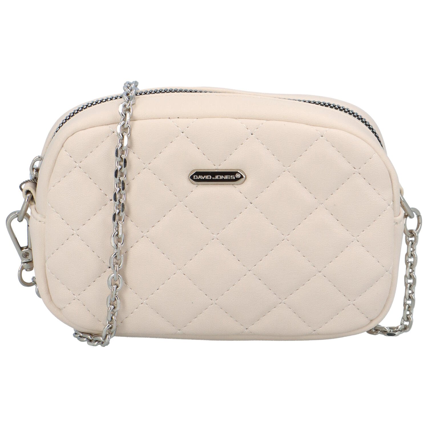 Dámská crossbody kabelka světle béžová - David Jones Audrey