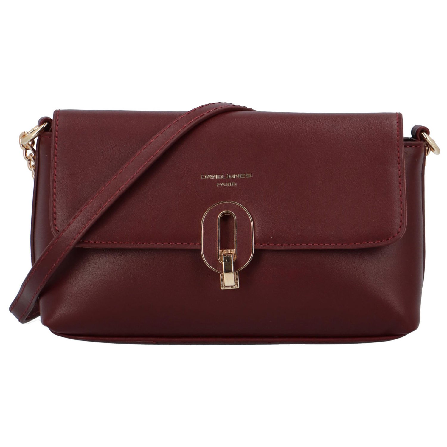 Dámská crossbody kabelka vínová - David Jones Carisa