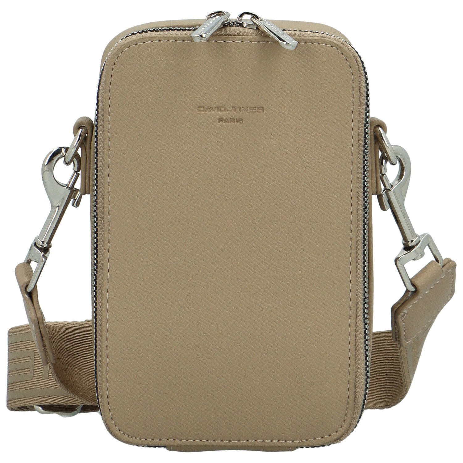 Dámská crossbody kabelka tmavě béžová - David Jones Perzida