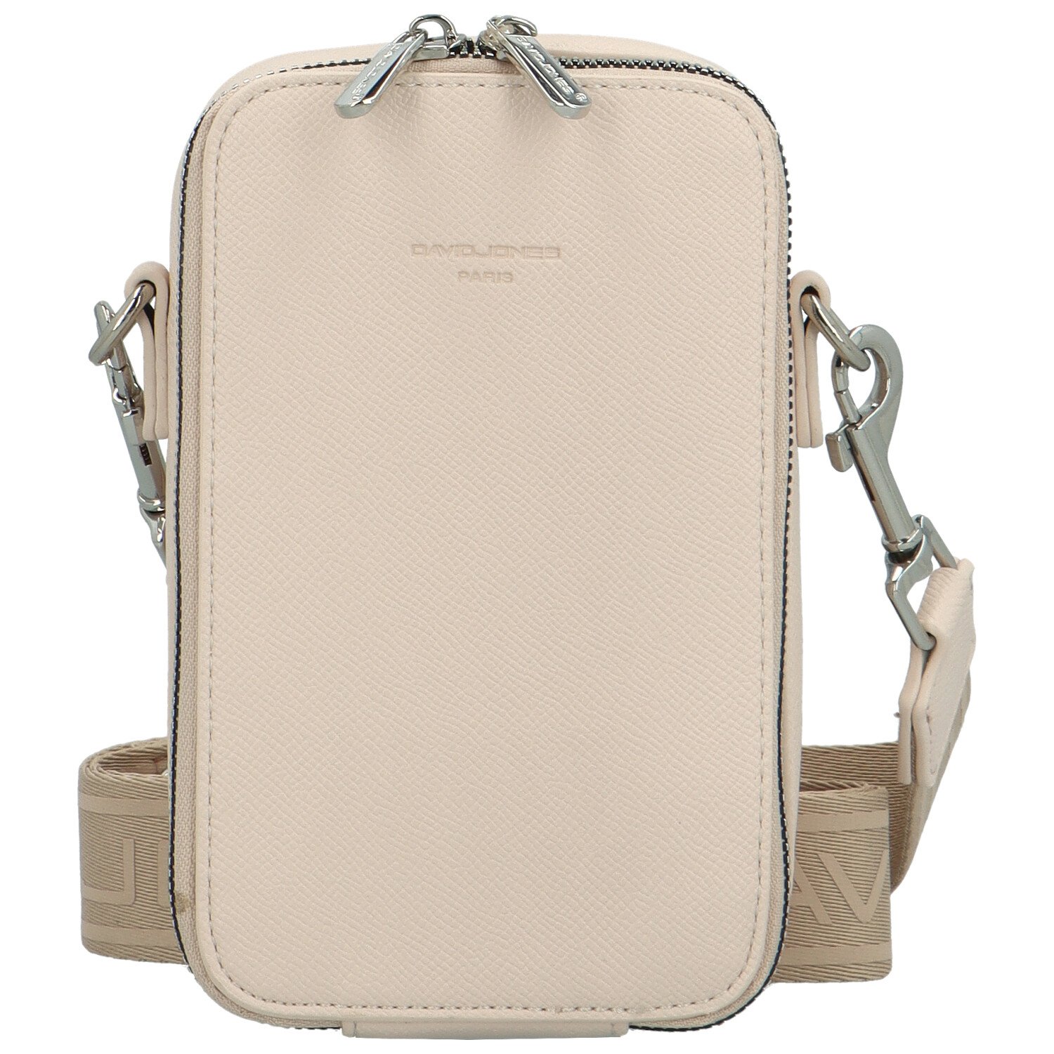 Dámská crossbody kabelka pudrová - David Jones Perzida