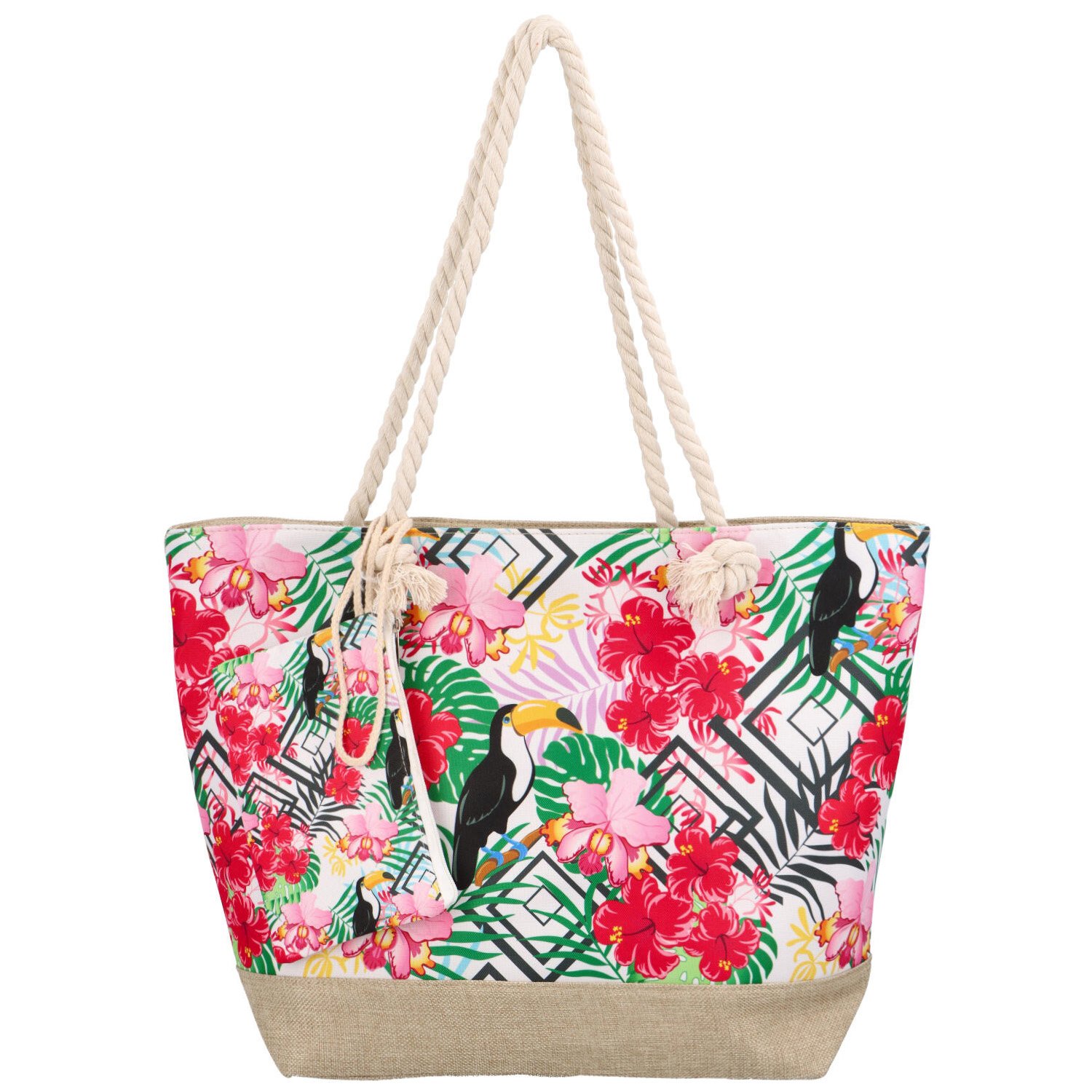 Plážová taška barevná - Delami Tucani