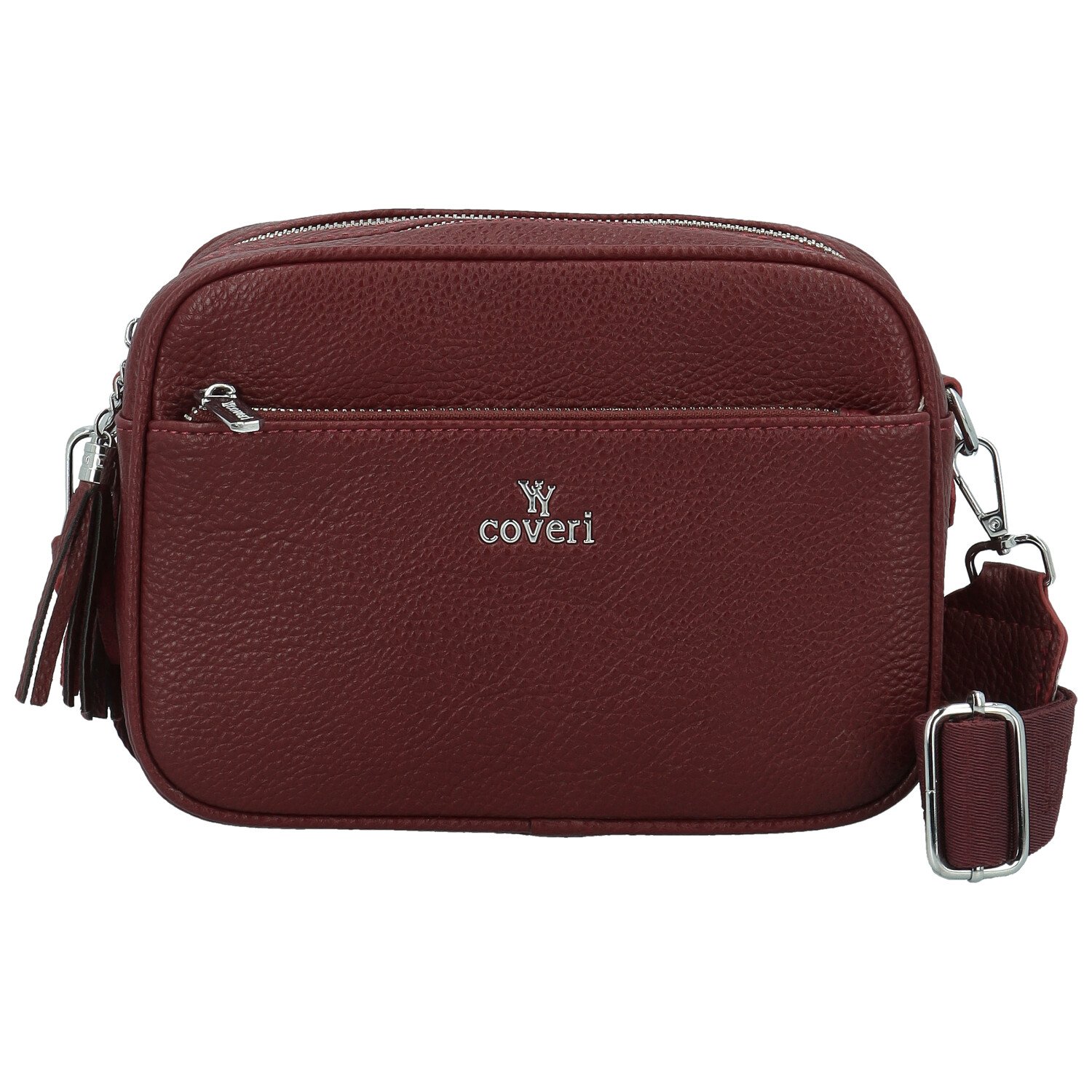 Dámská crossbody kabelka vínová - Coveri Tyris