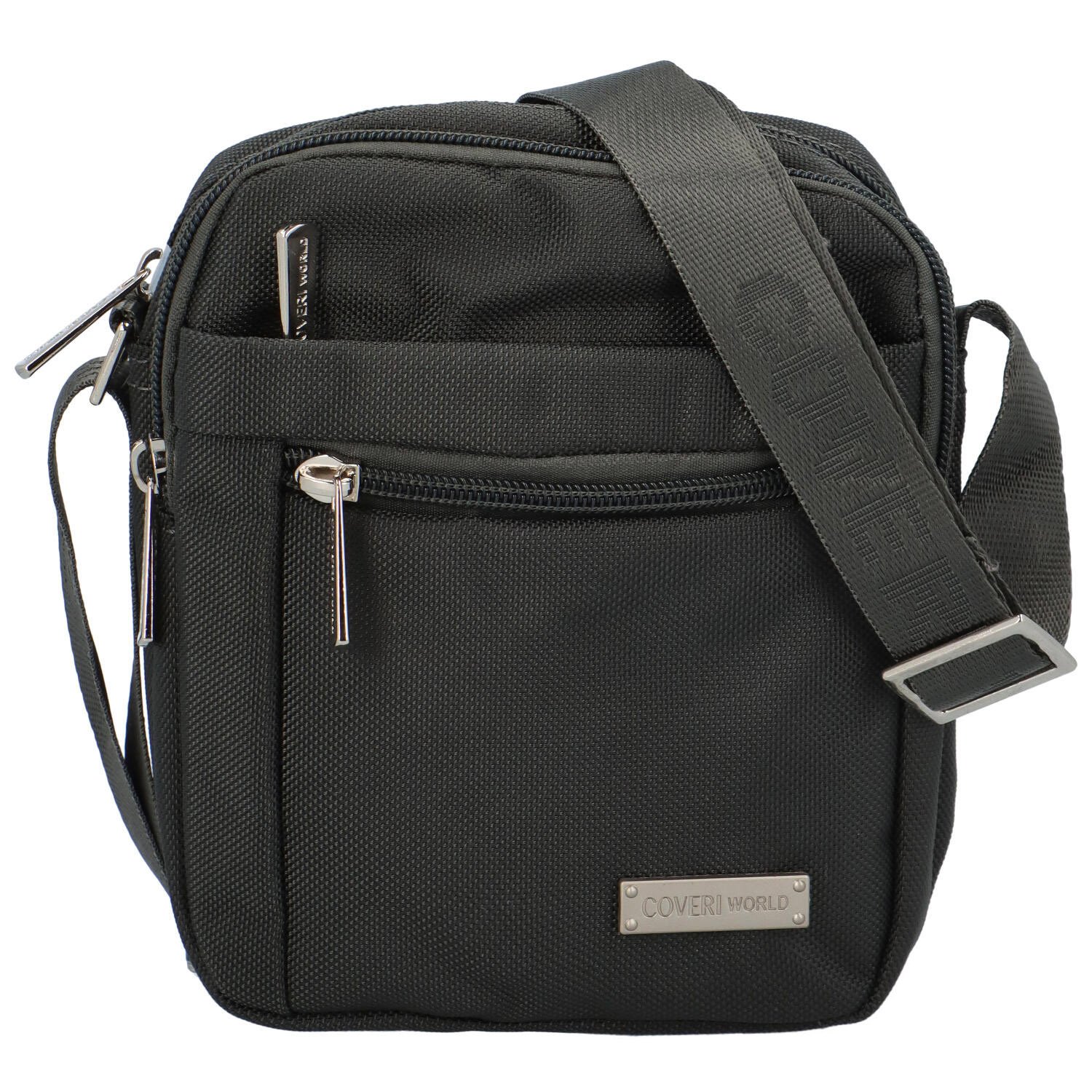 Pánská crossbody taška na doklady tmavě šedá - Coveri Lukan