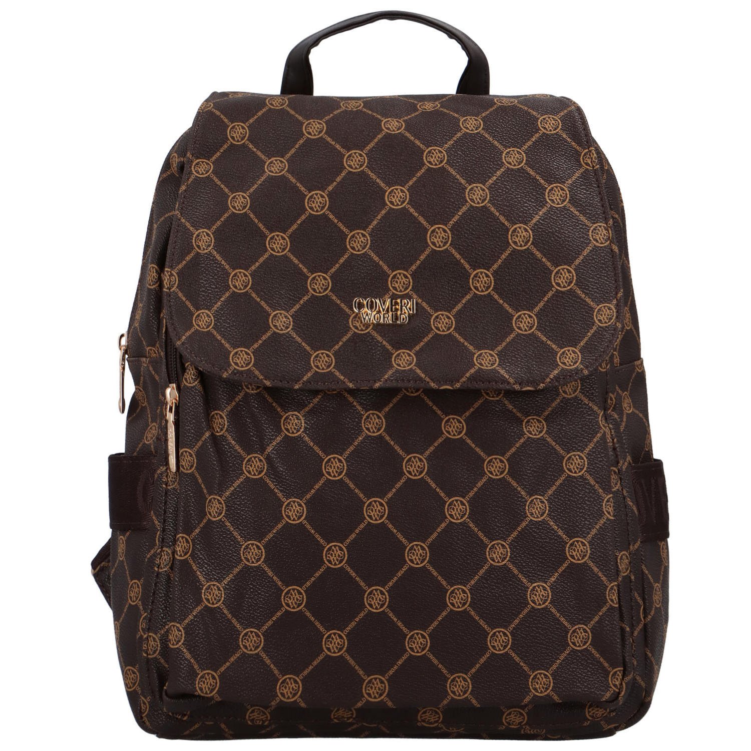 Dámsky městský batoh tmavě hnědý - Coveri Valeria