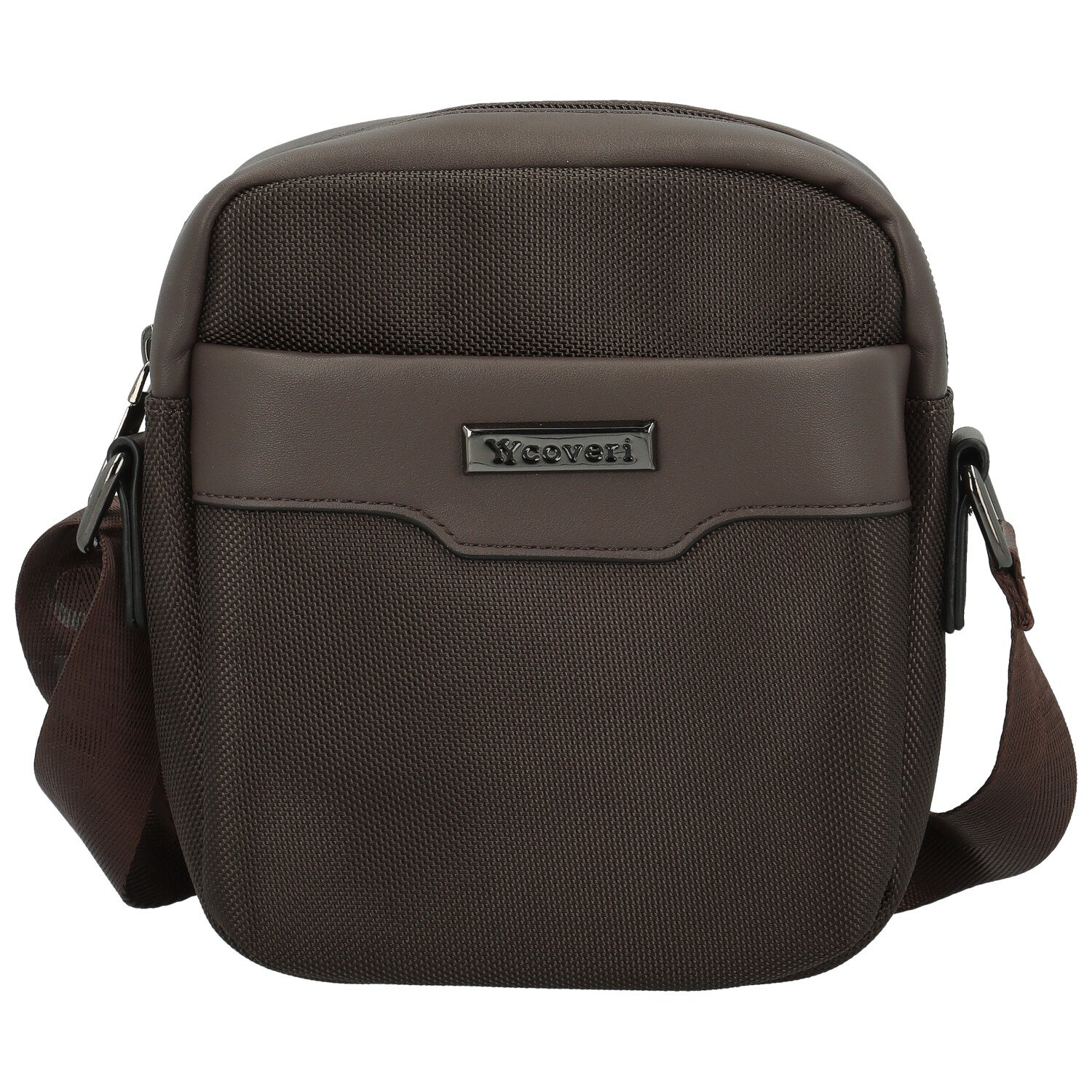 Pánská crossbody taška coffee - Coveri Santino