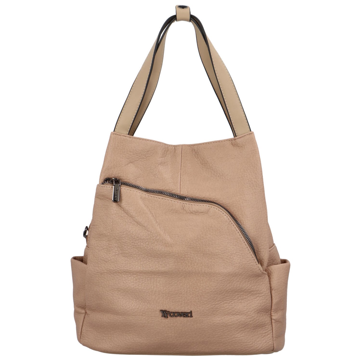 Dámská kabelka batoh tmavě béžová - Coveri Admuta
