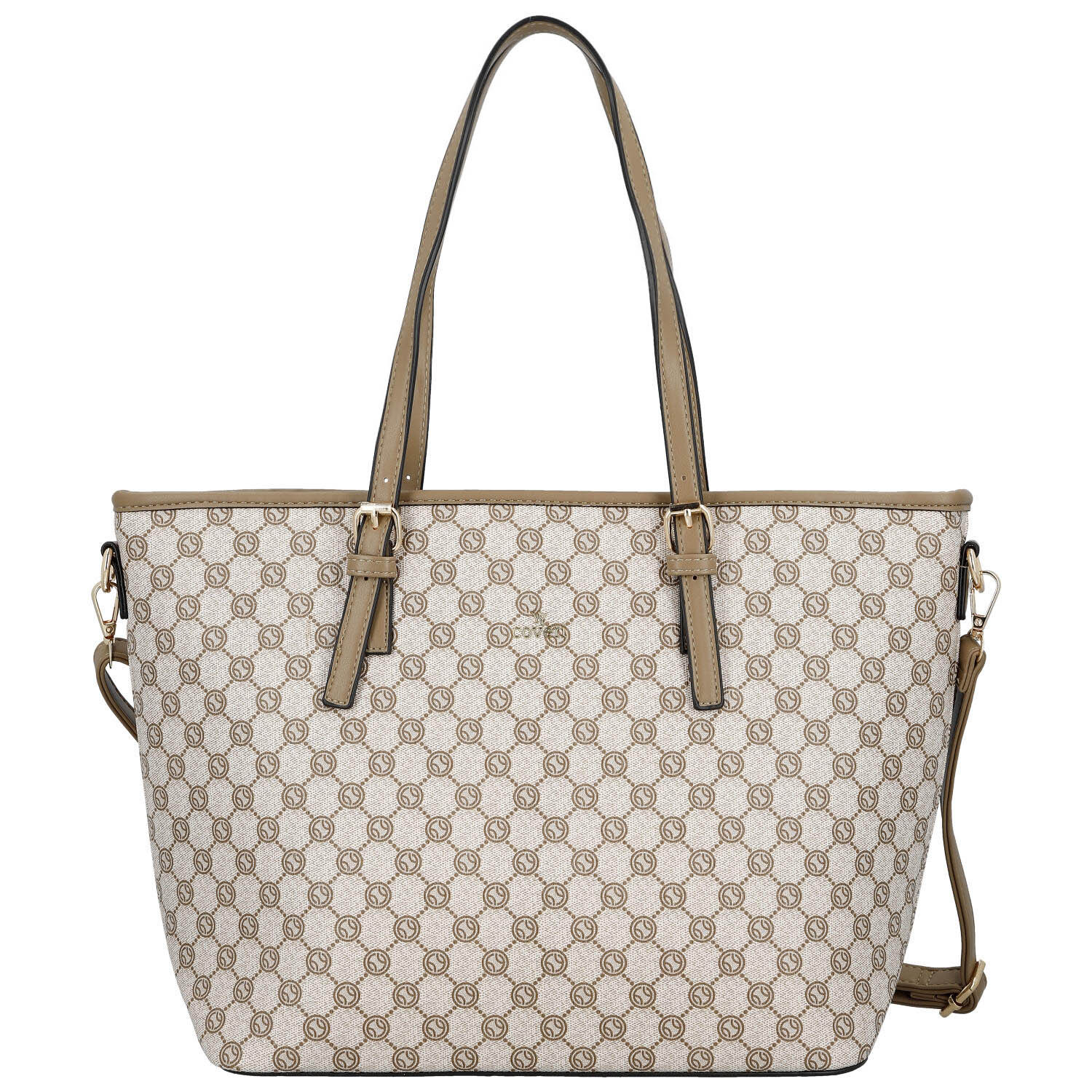 Dámská kabelka přes rameno tmavě béžová - Coveri Alma