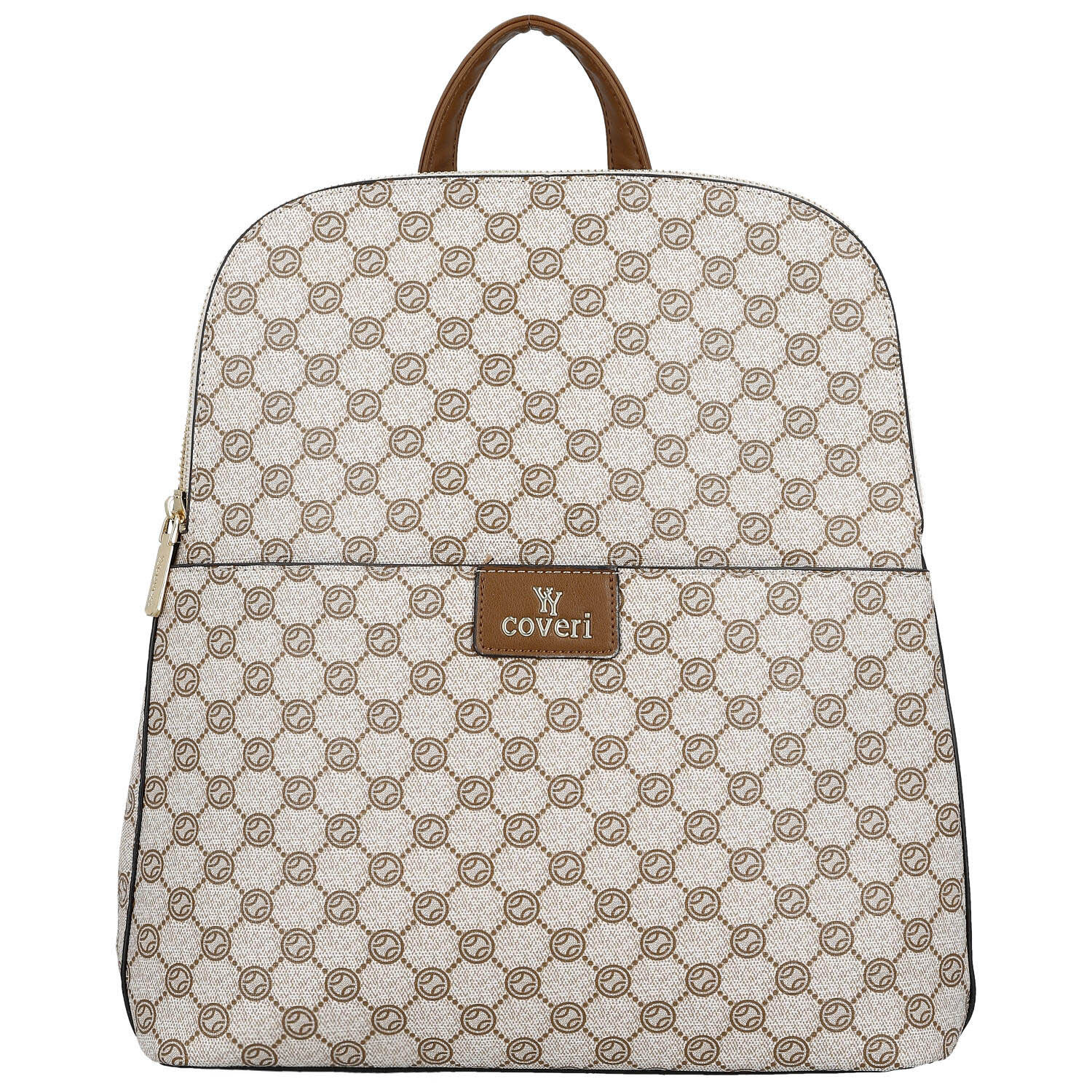 Dámský městský batoh hnědý - Coveri Almin