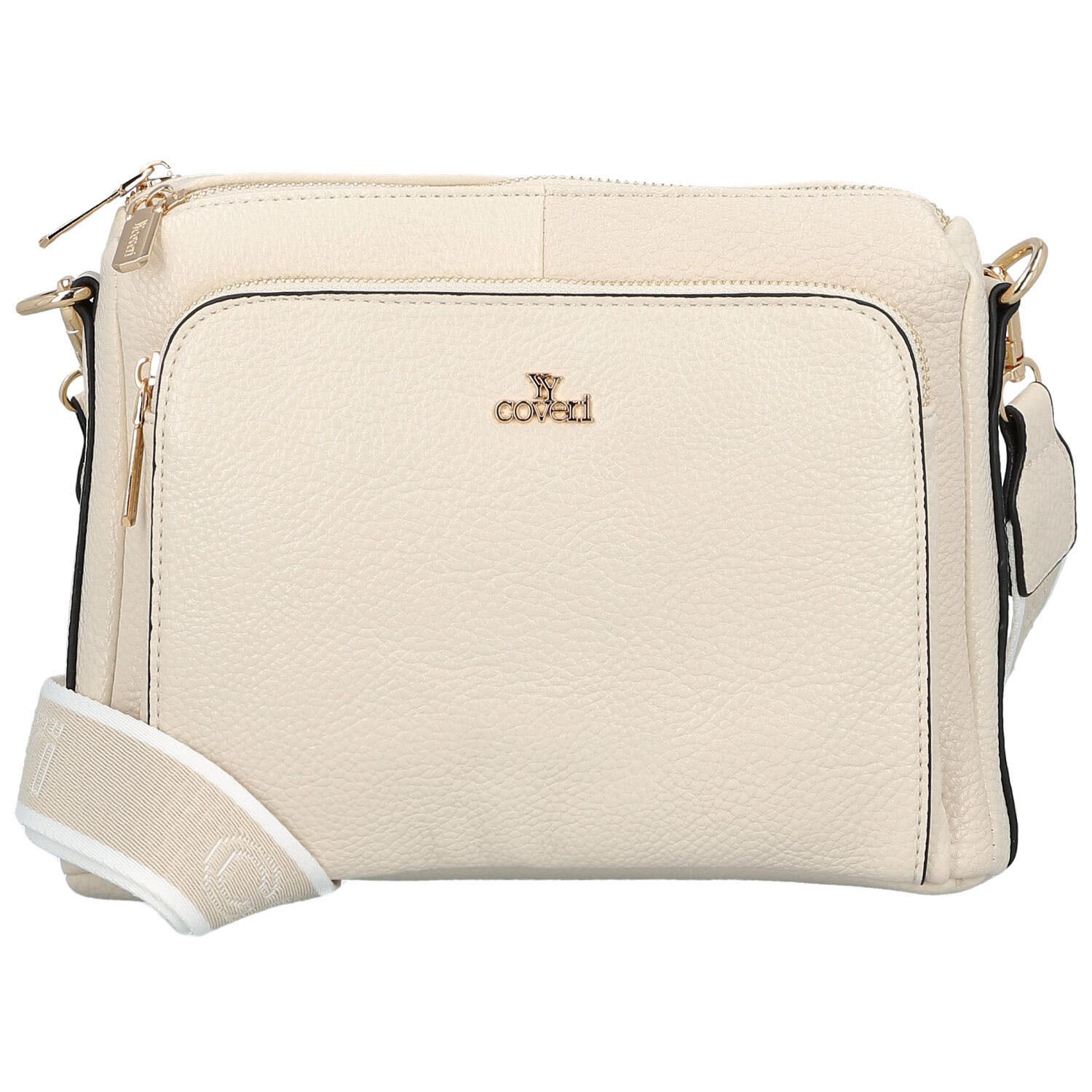 Dámská crossbody kabelka krémová - Coveri Vangeli