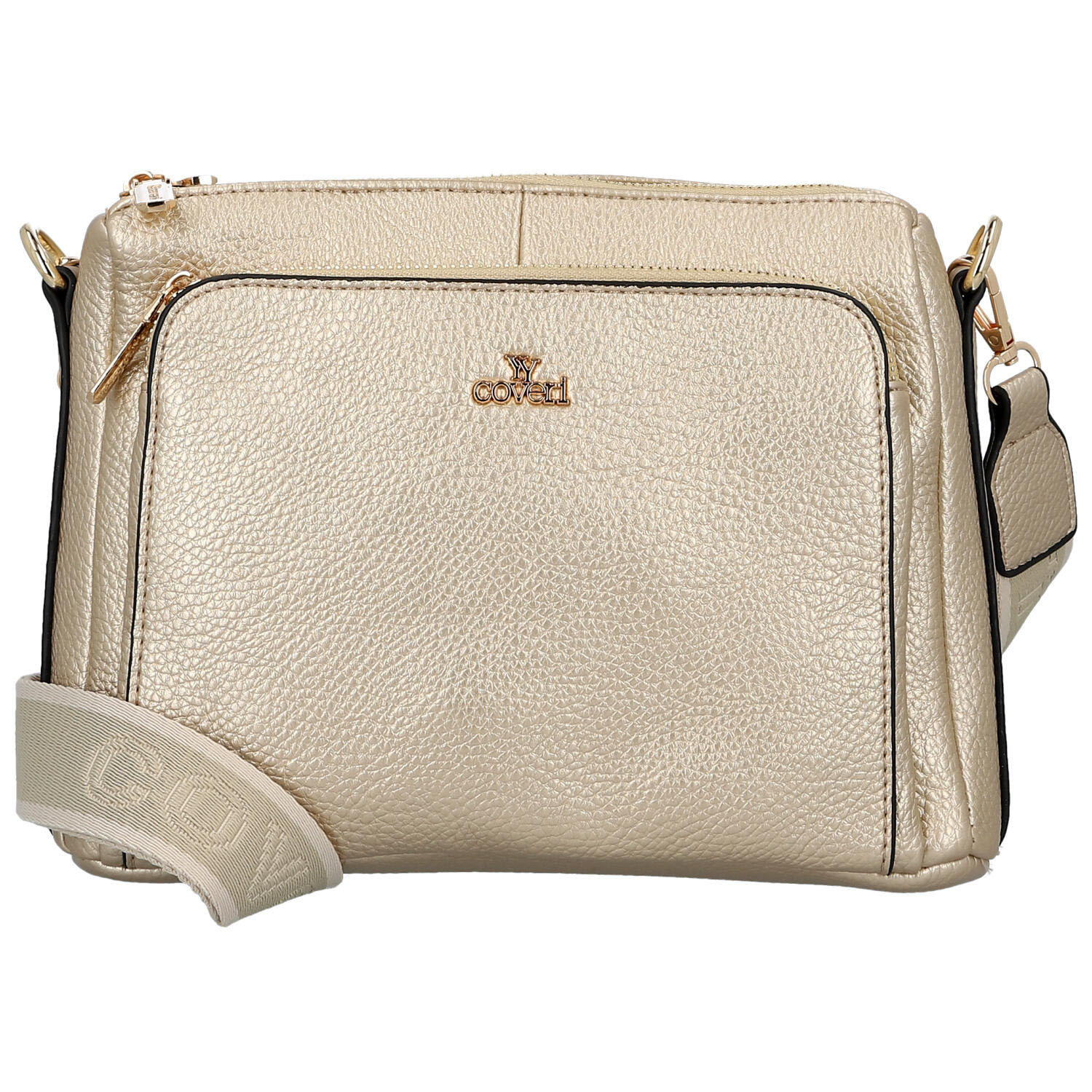 Dámská crossbody kabelka zlatá - Coveri Vangeli