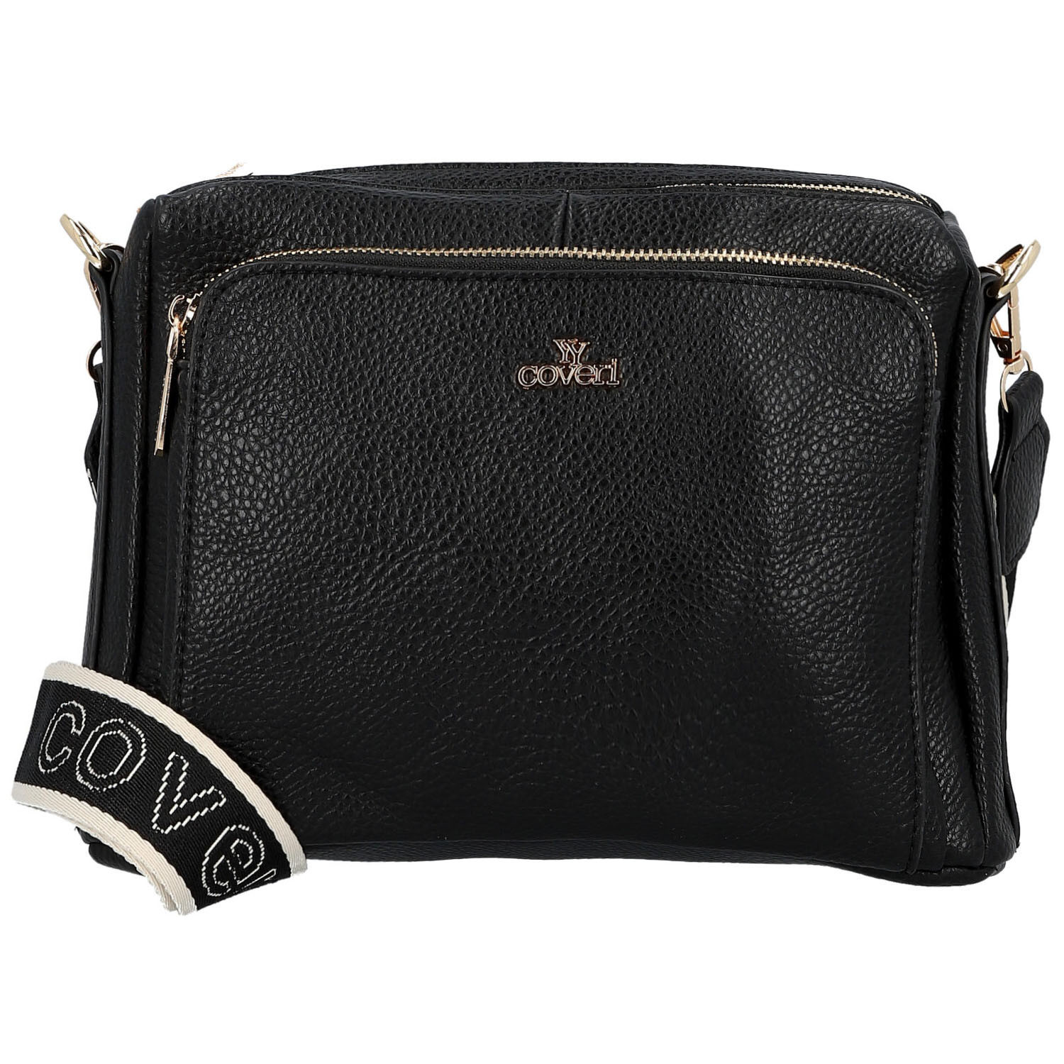 Dámská crossbody kabelka černá - Coveri Vangeli